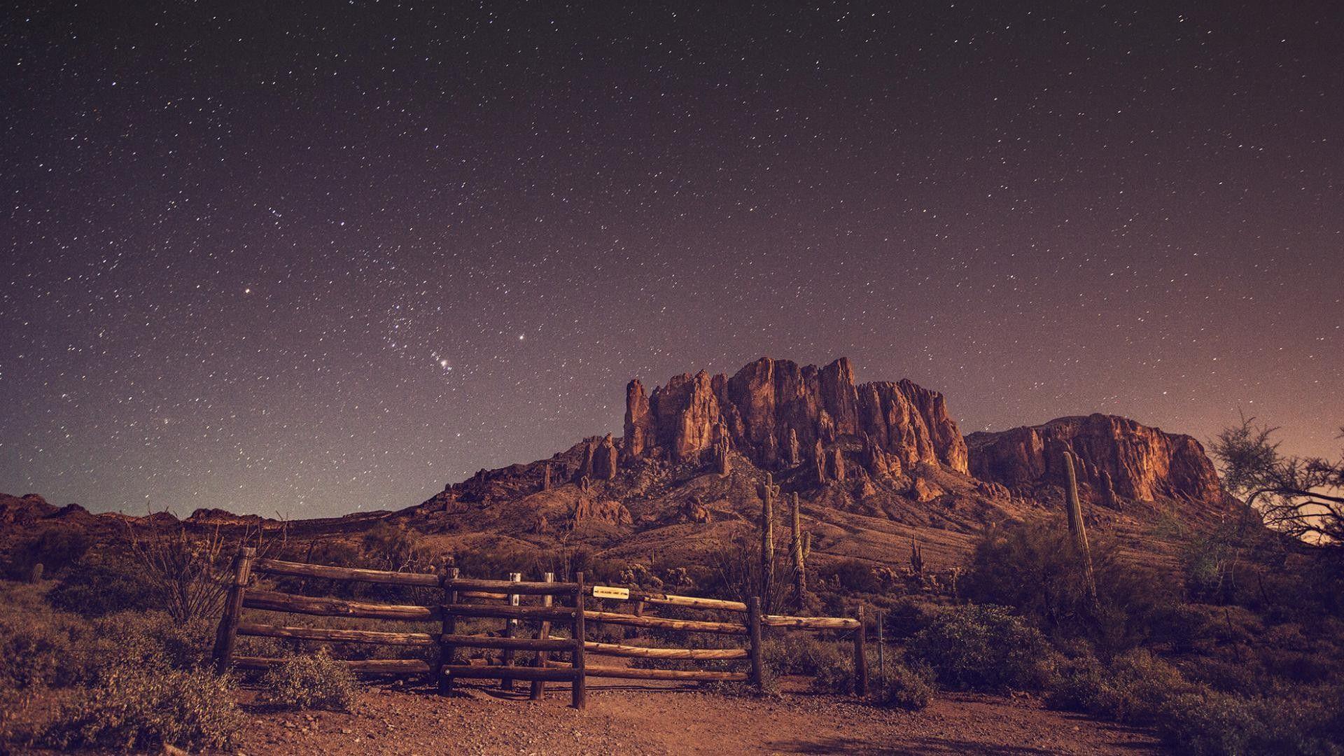 1920x1080 #night, #rock, #stars, #desert, #landscape wallpaper. Mocah.org HD Wallpaper