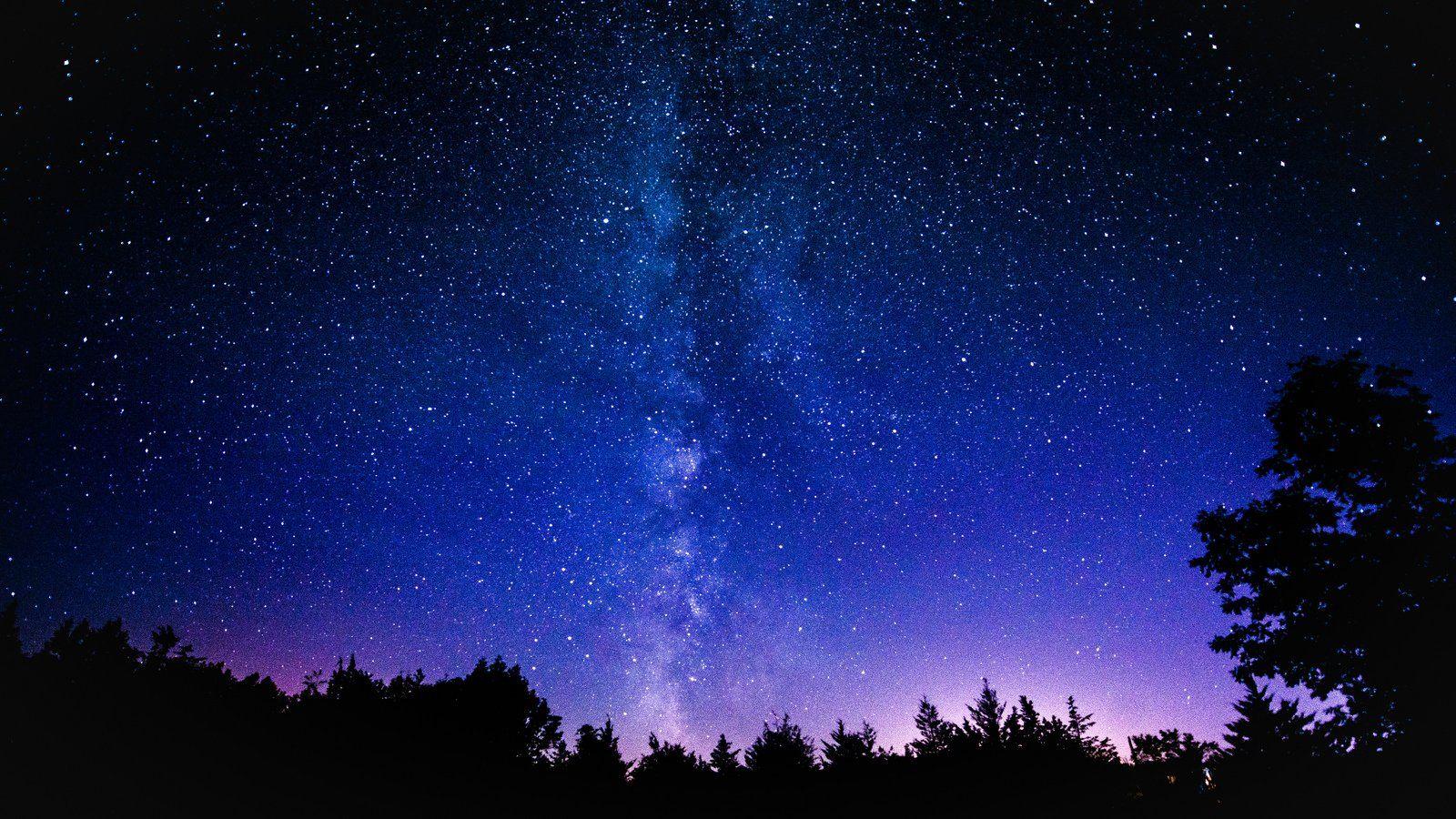 1600x900 Galaxy Milky Night rock sky space stars wallpaper wallpaperx900