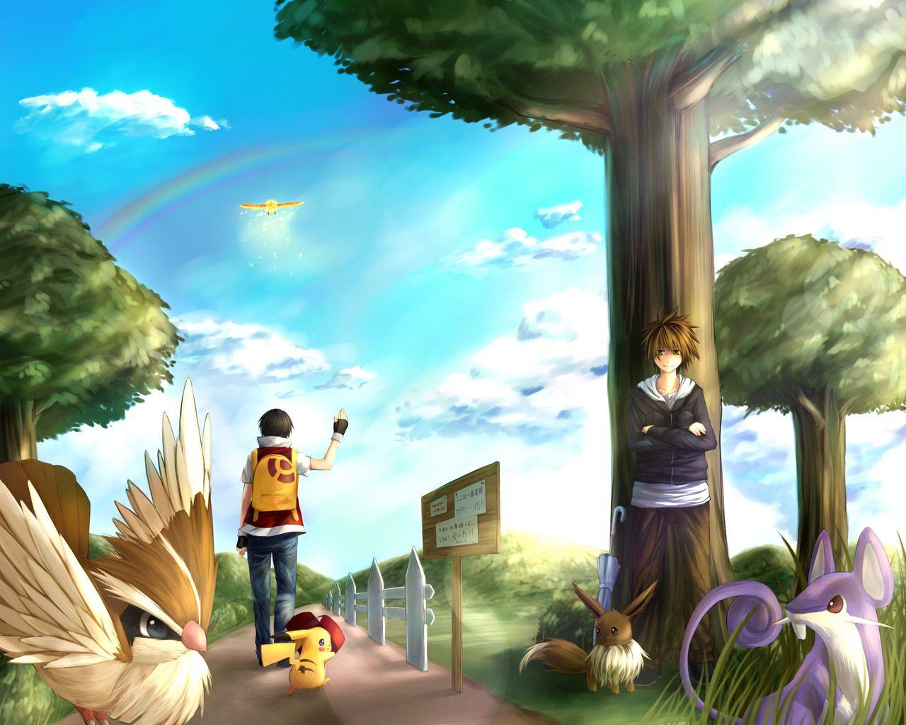 1280x1024 Red (Pokemon) Wallpaper