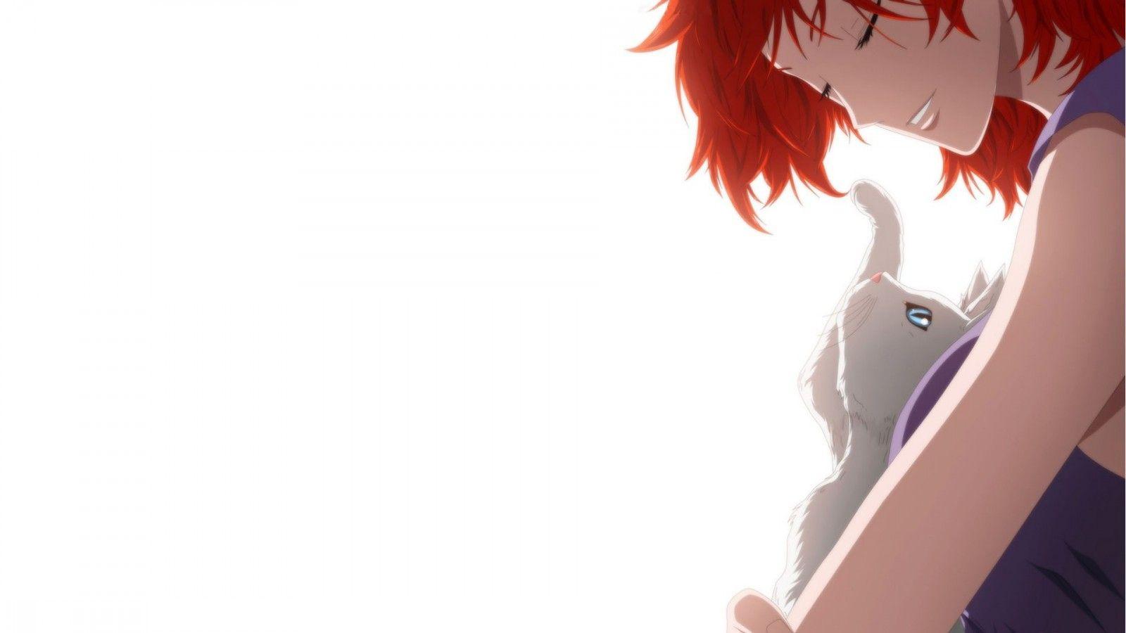 1600x900 redhead, anime, anime girls, white background, cartoon, The Breaker, hand. Mocah.org HD Wallpaper