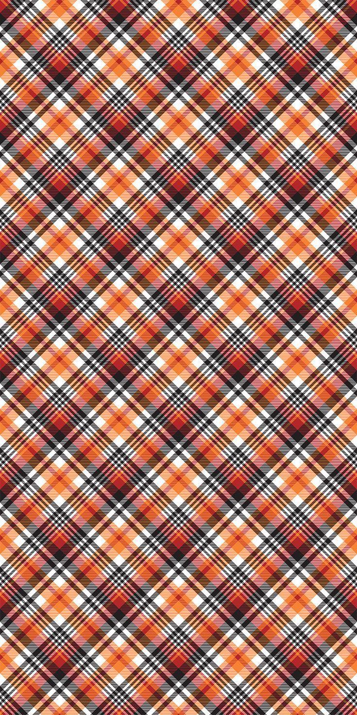 735x1470 Orange plaid seamless fabric texture. Stock vector background. Orange wallpaper, Photohop wallpaper, Vector background