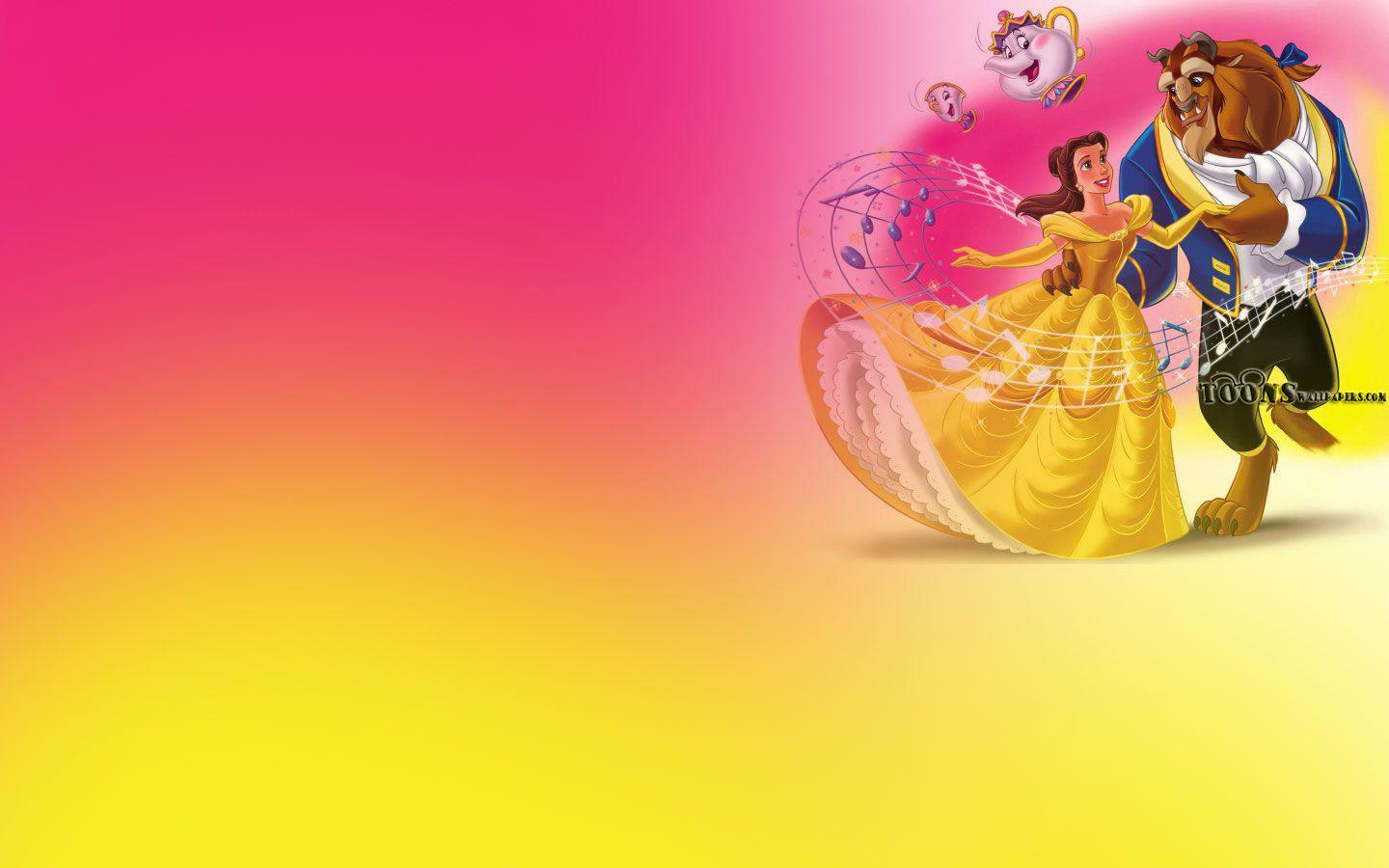 1440x900 Pink and Yellow Wallpaper