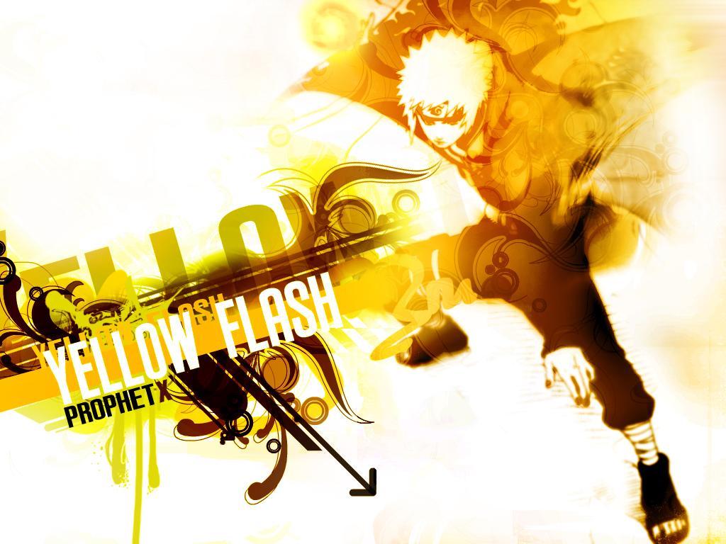 1024x768 Wallpaper Zipp: 4th Hokage Yellow Flash Wallpaper