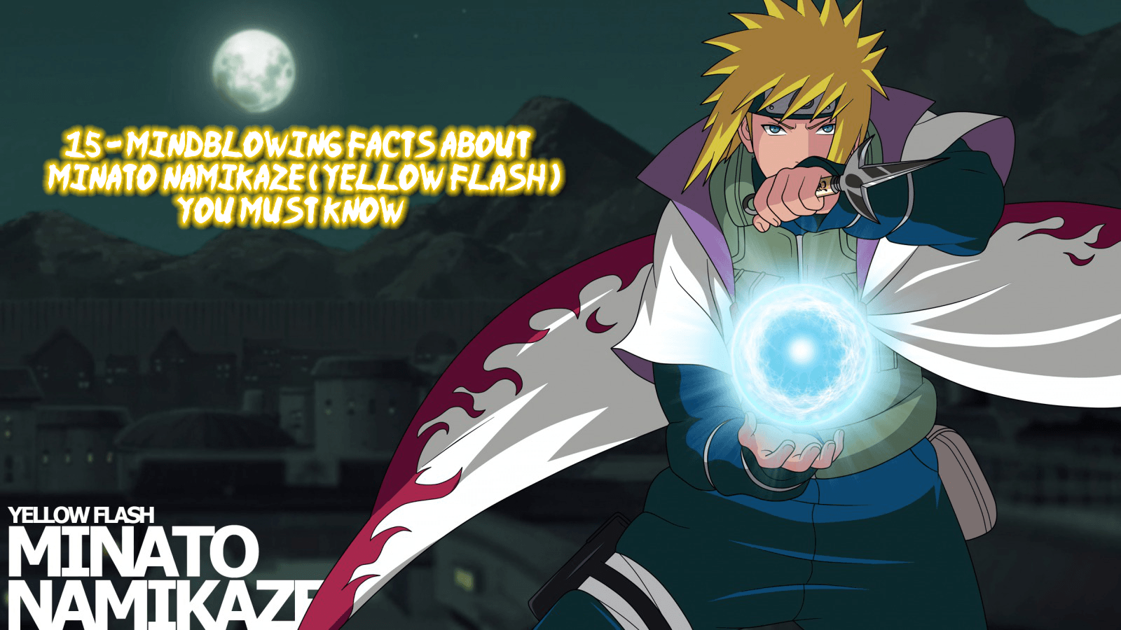 1600x900 Minato Namikaze Yellow Flash Wallpaper HD