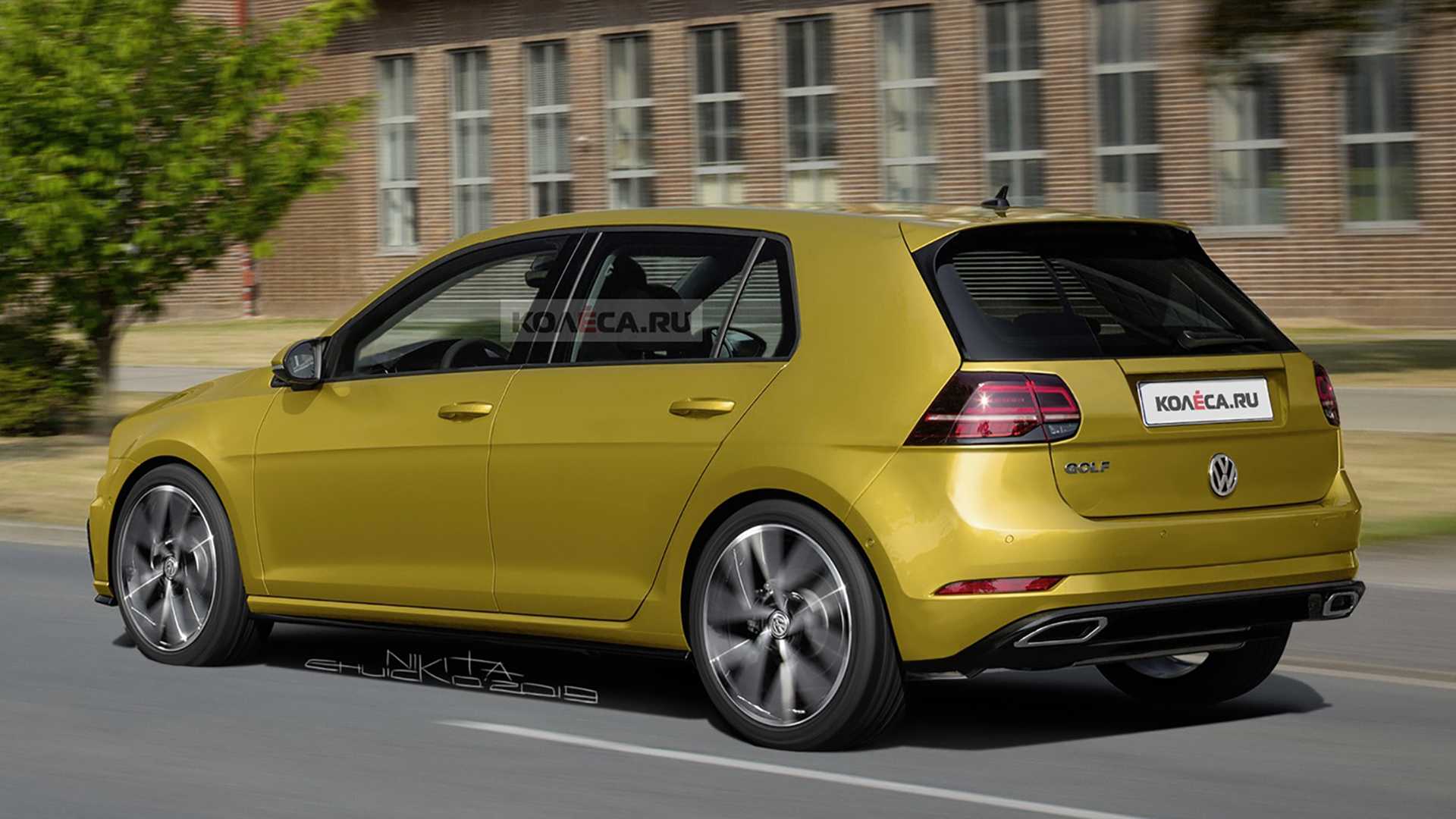 1920x1080 VW Golf Rendered With Retro Cues From Mk II Generation