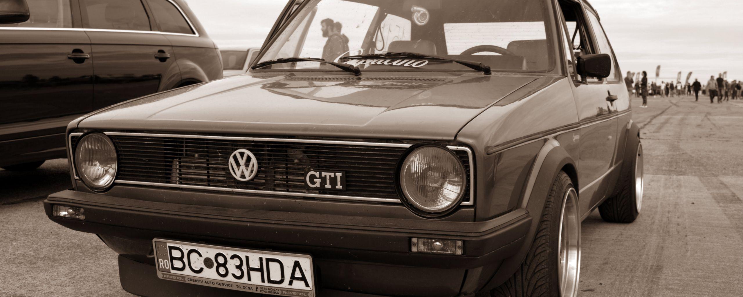 2560x1024 Desktop Wallpaper Volkswagen Golf Gti, Classic Car, HD Image, Picture, Background, 4ee096