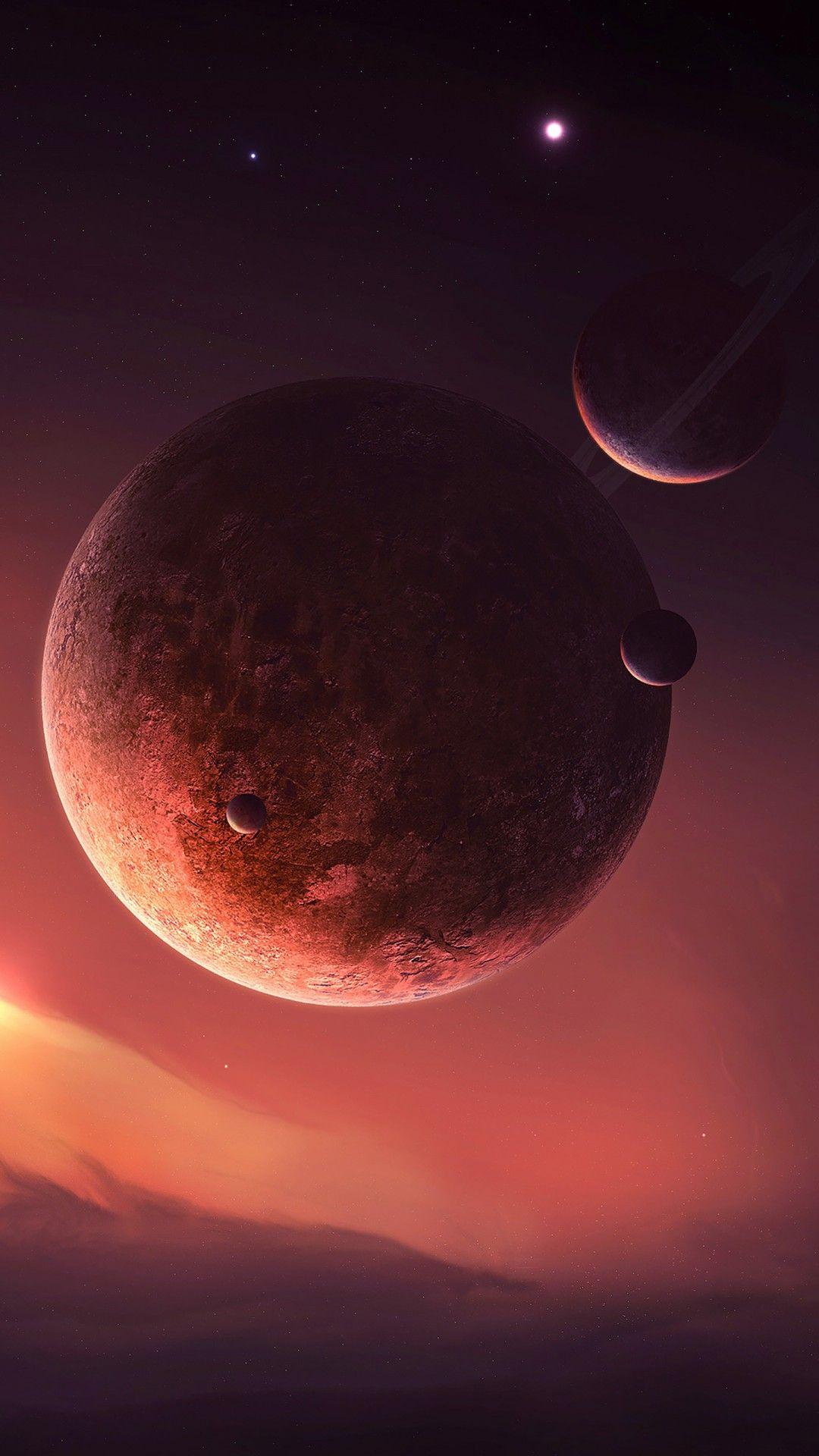 1080x1920 Planets 4K Wallpaper