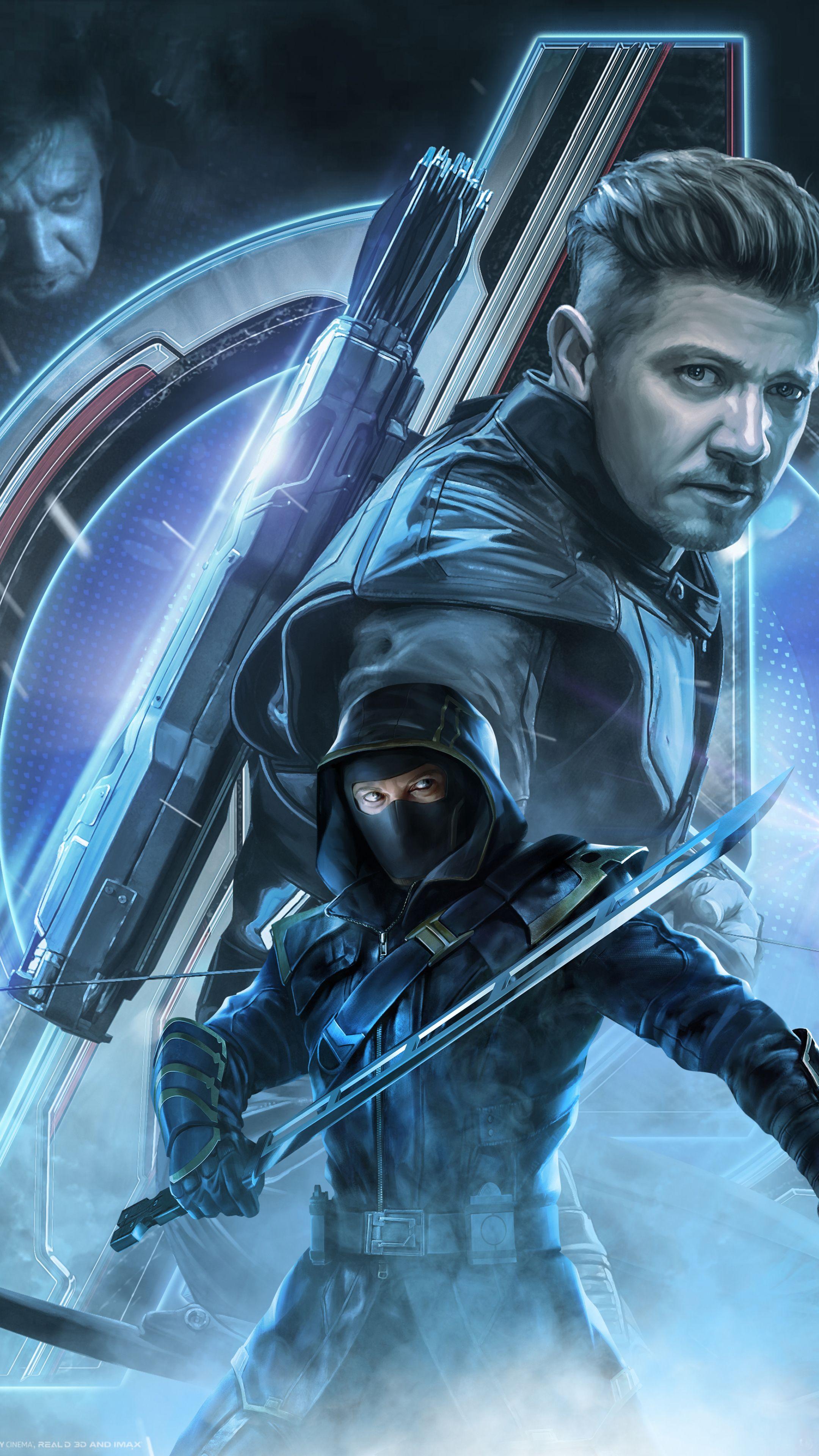2160x3840 Hawkeye Endgame Wallpaper