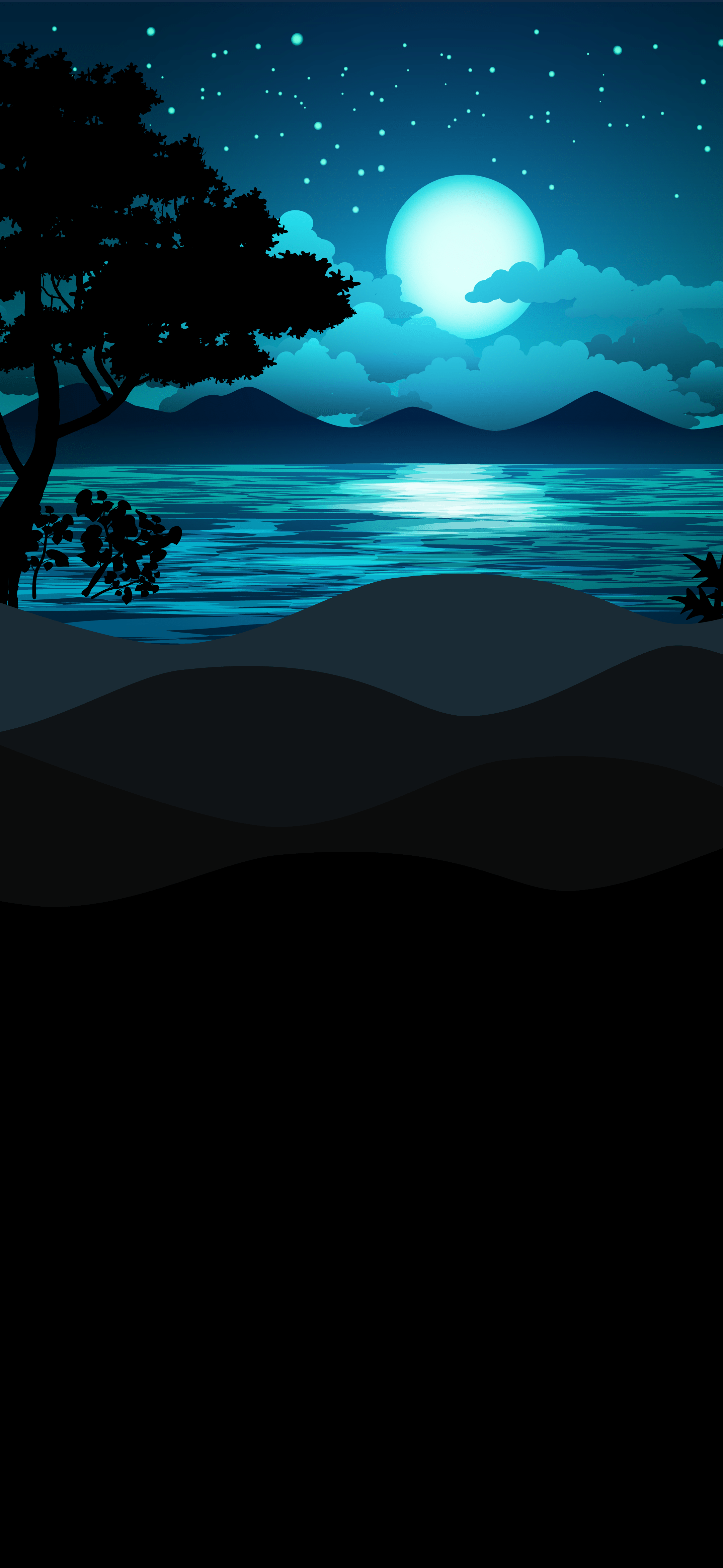 2160x4680 Tree by the Water (2160x4680)