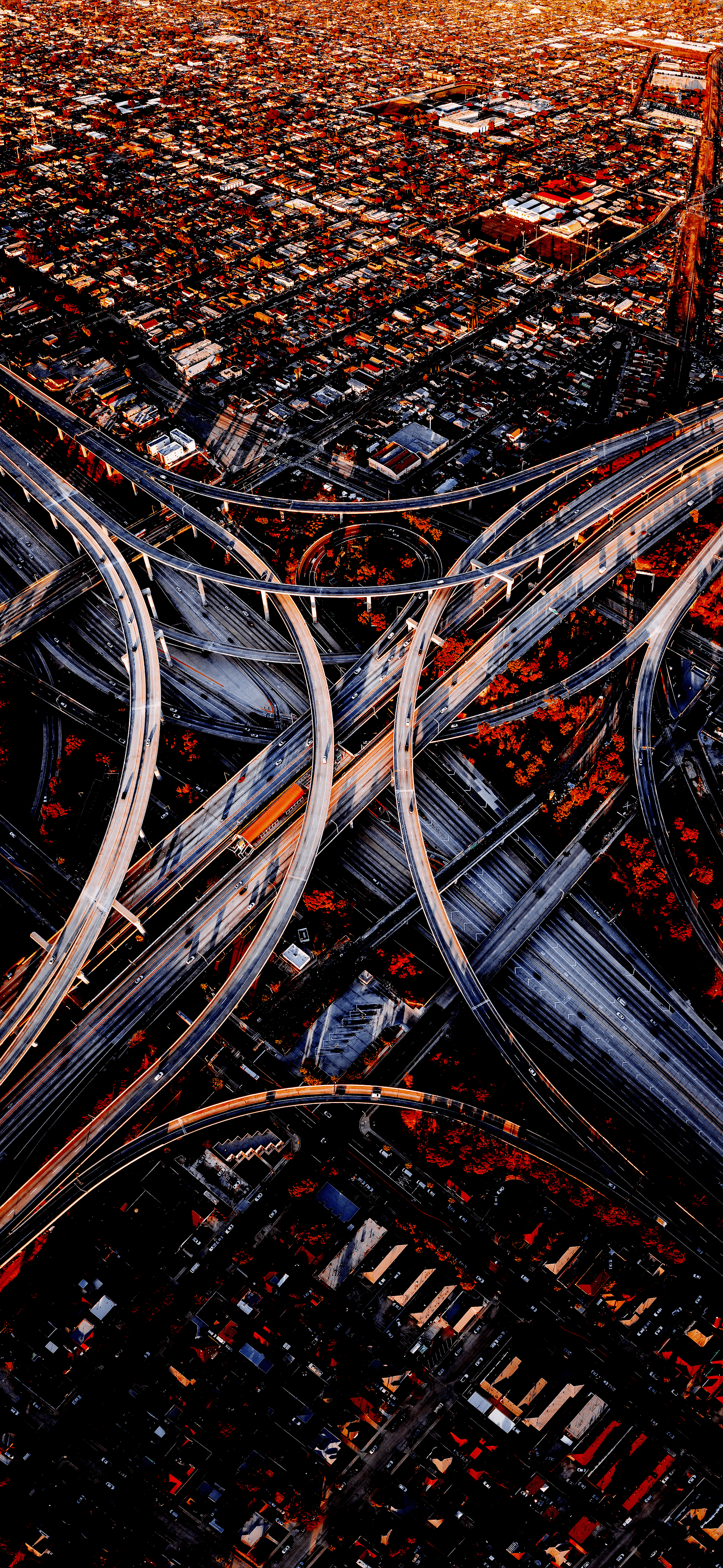 2160x4680 Large City Interchange (2160x4680)