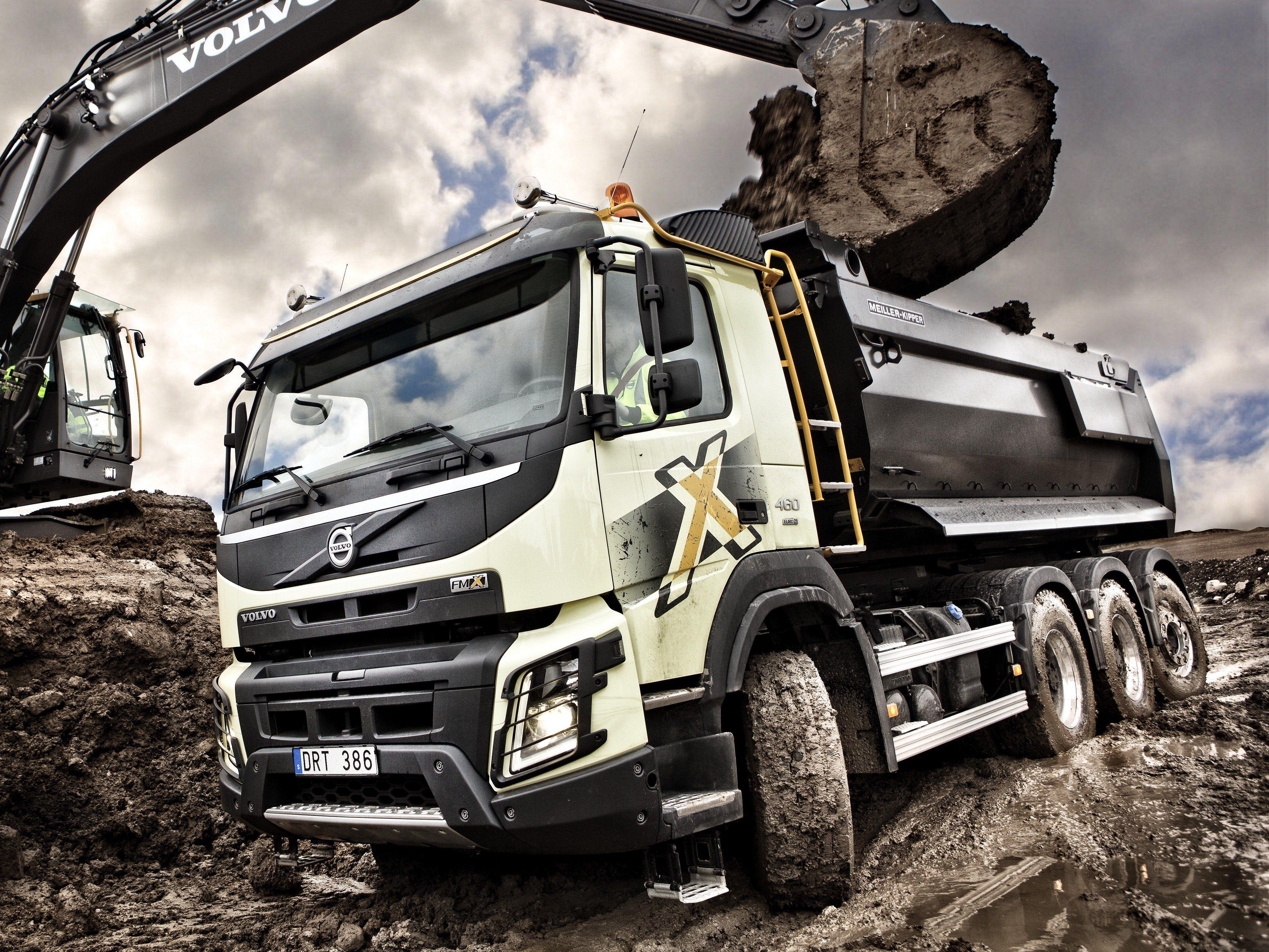 4096x3072 Volvo FMX 8x4 Tridem Tipper semi tractor dump construction wallpaper 4096x3072 537982
