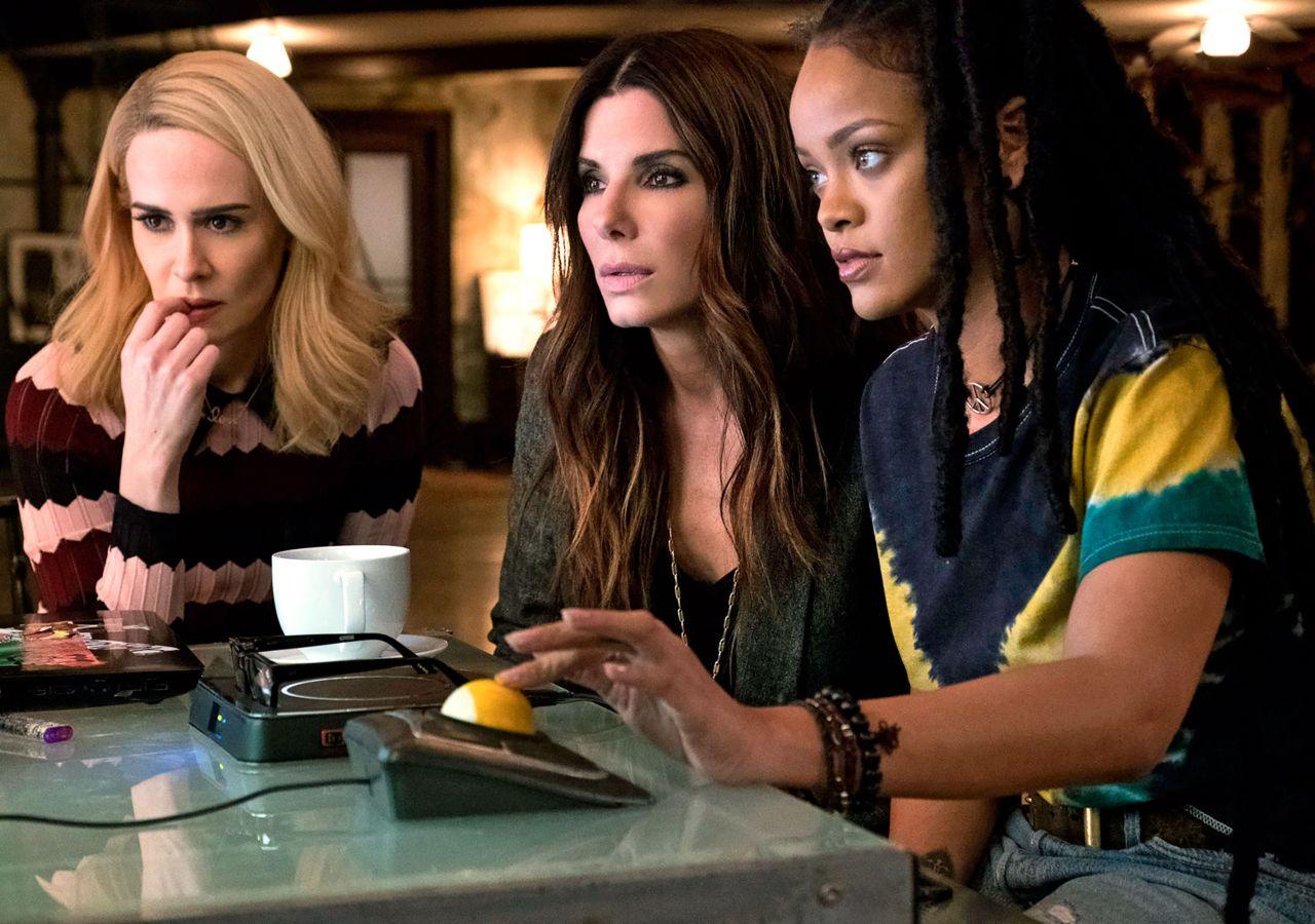 1280x900 Desktop Wallpaper Sandra Bullock, Rihanna, Sarah Paulson, Ocean's 2018 Movie, Actress, HD Image, Picture, Background, 28c2ec