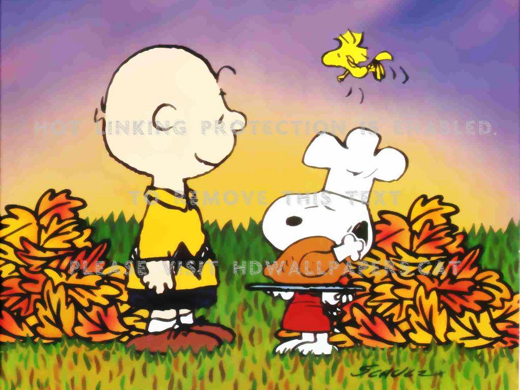 1024x768 charlie brown thanksgiving woodstock fall