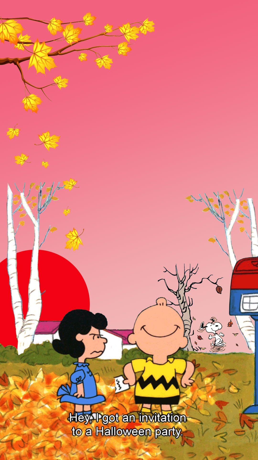 1080x1920 Charlie Brown Halloween Wallpaper