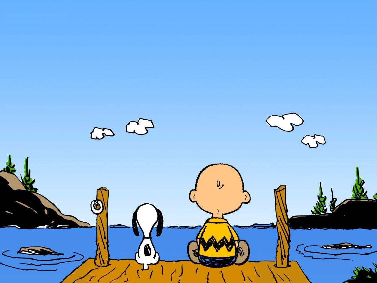 1280x960 Snoopy and Charlie Brown Wallpaper