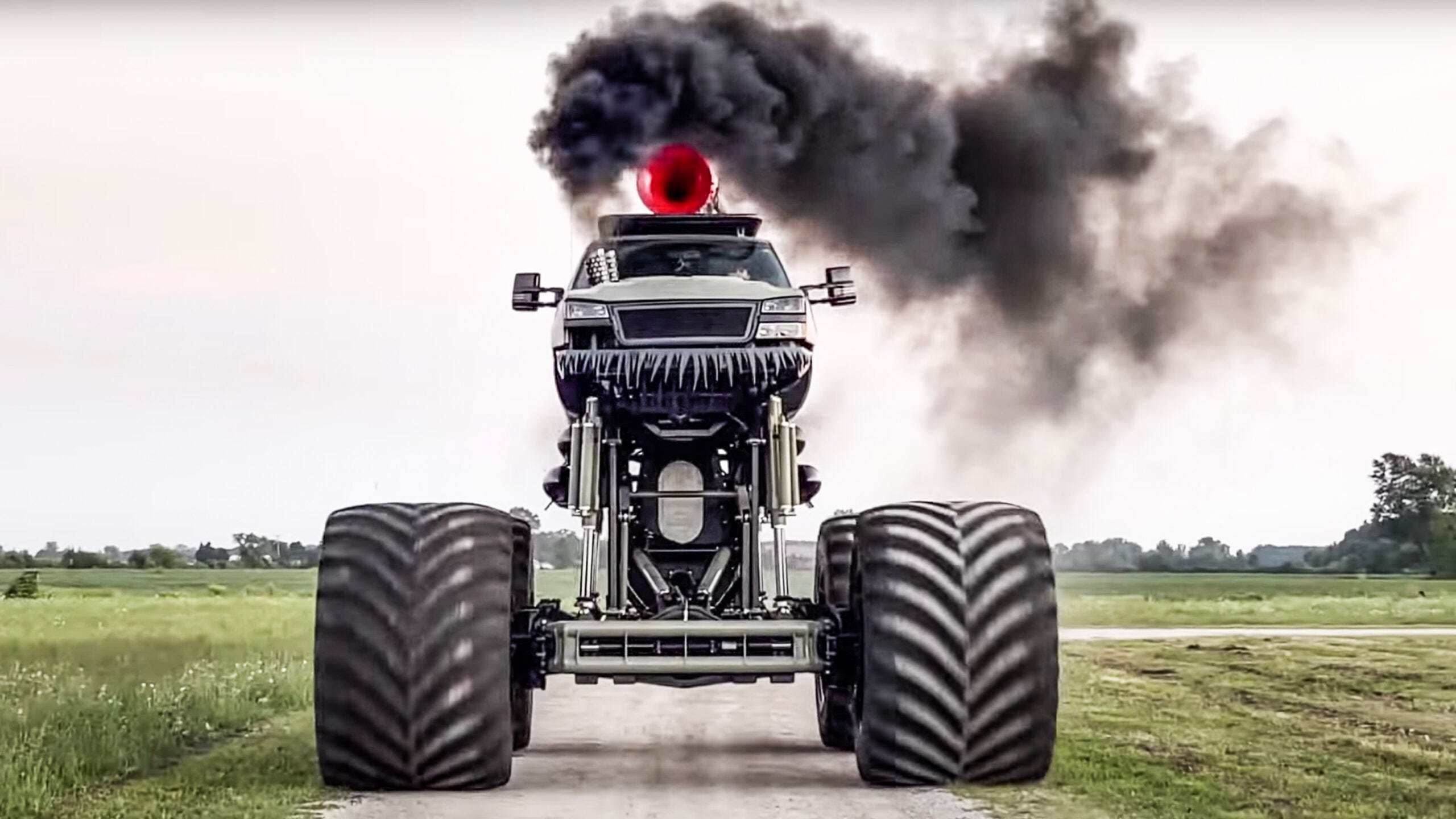 2560x1440 WhistlinDiesel Does It Again With Monstermax 2 Twin Diesel Monster Truck