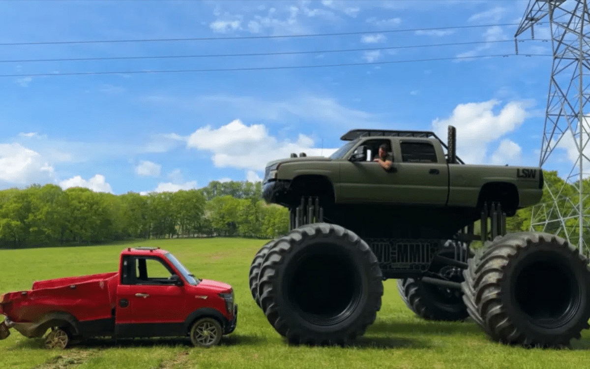 1200x750 WhistlinDiesel pitted the world's smallest and cheapest truck against the largest