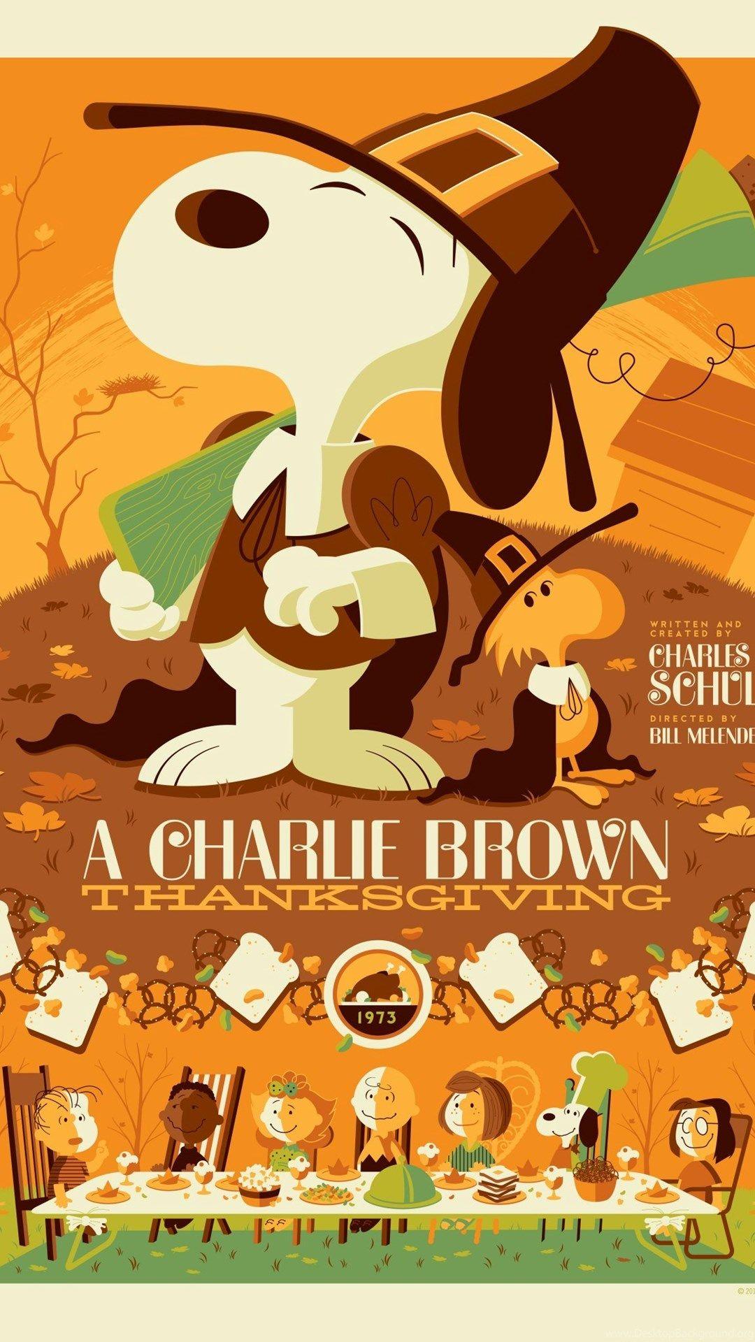 1080x1920 Charlie Brown Thanksgiving Image Wallpaper HD Base Desktop Background