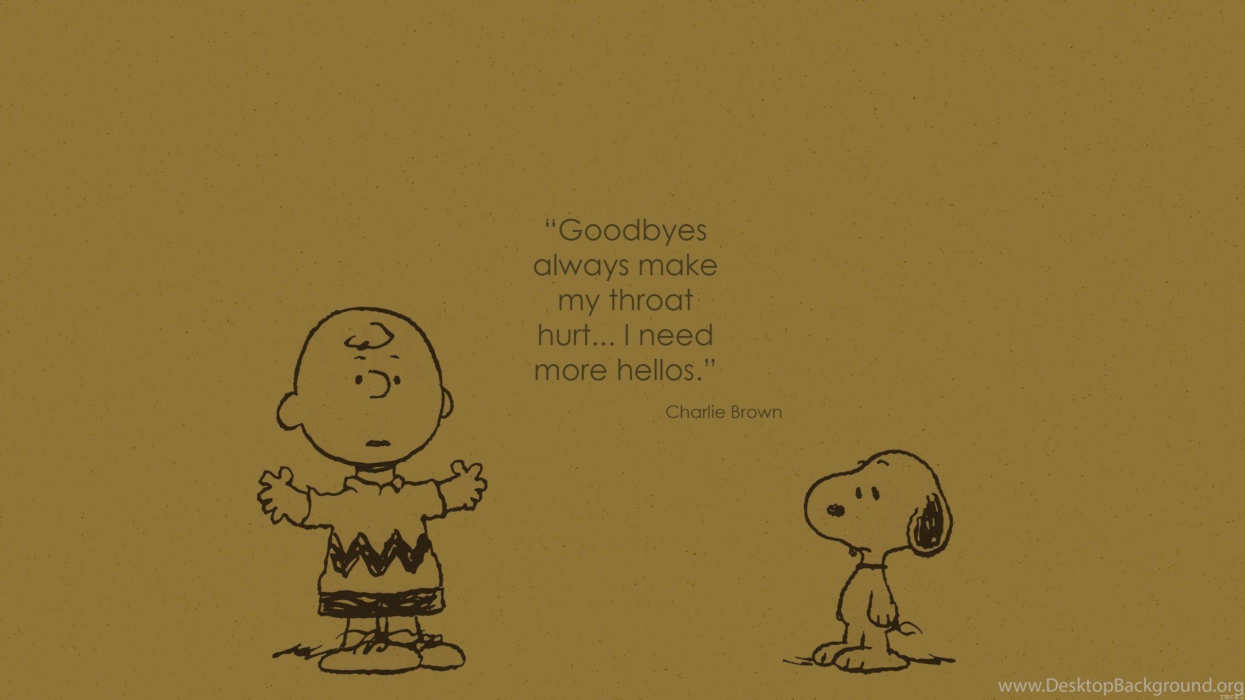 2560x1440 Snoopy, Charlie Brown, Quote Wallpaper HD / Desktop And Mobile. Desktop Background