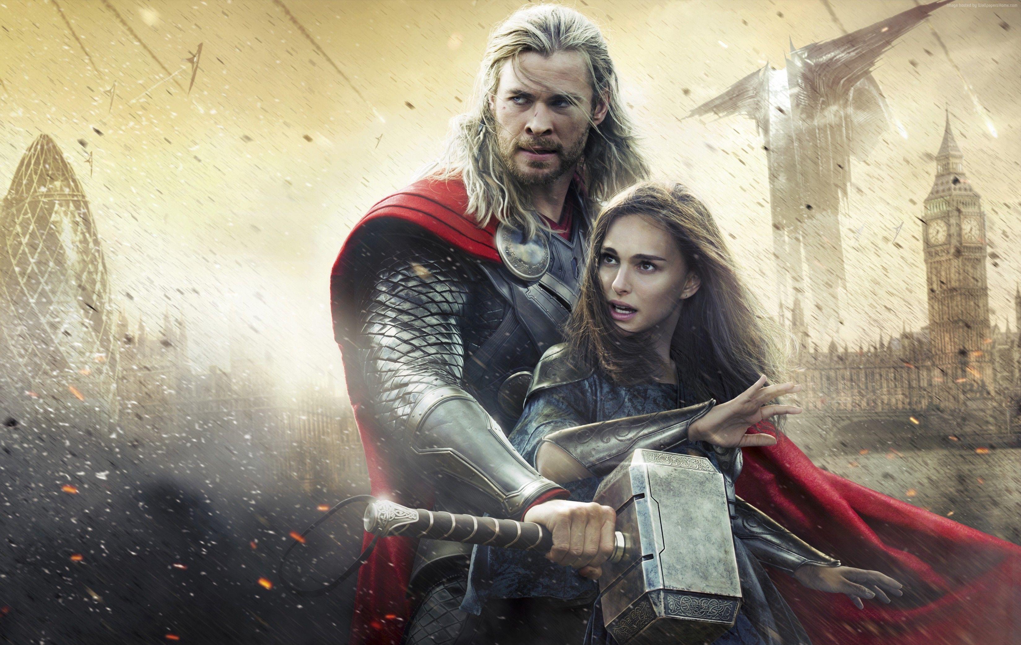 3298x2085 k, #Chris Hemsworth, #Thor: Ragnarok, #Natalie Portman. Mocah.org HD Wallpaper
