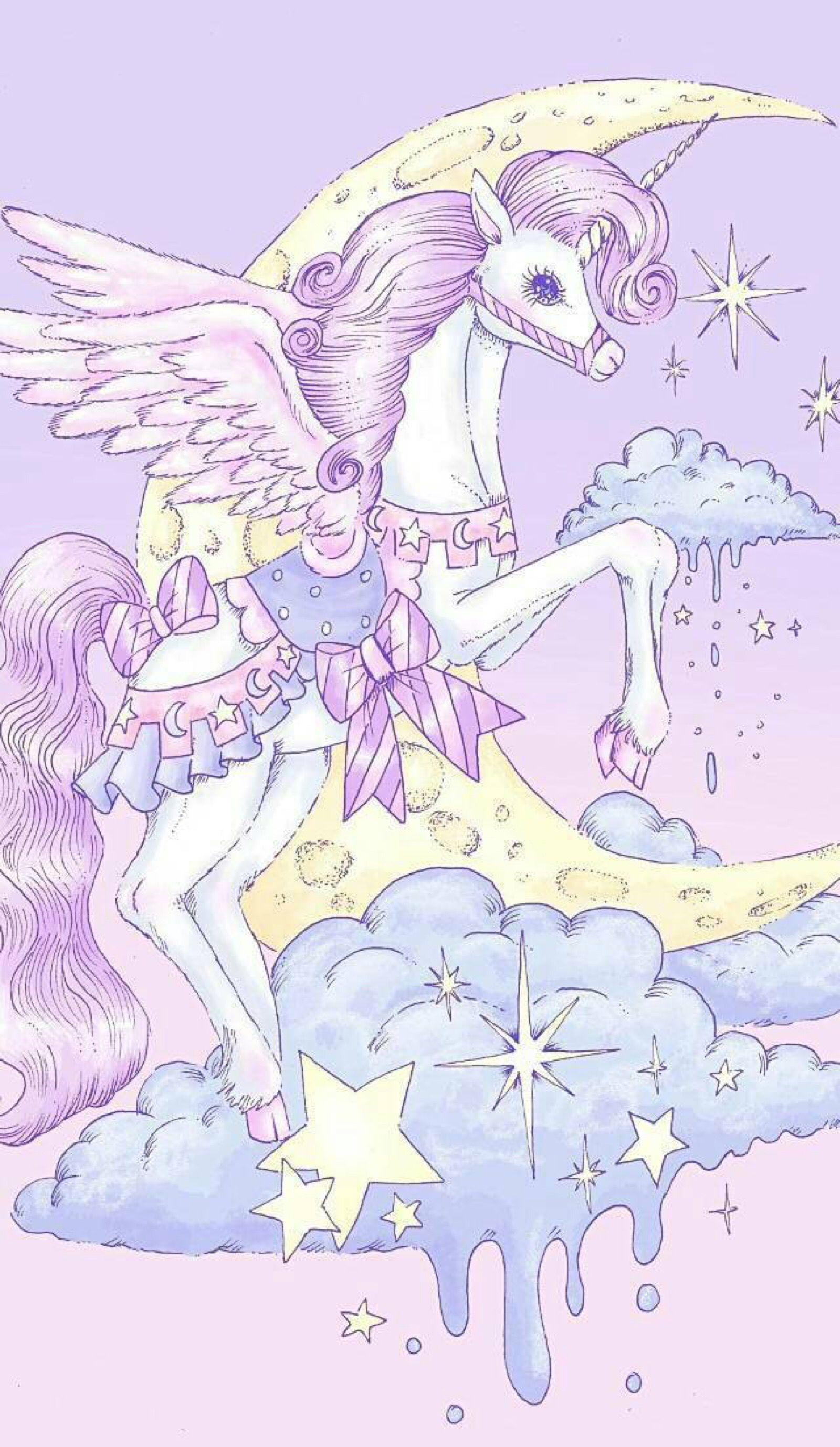 1600x2755 Beautiful & Dream & Magic Unicorn Wallpaper. Unicorn wallpaper, Kawaii wallpaper, Unicorn illustration