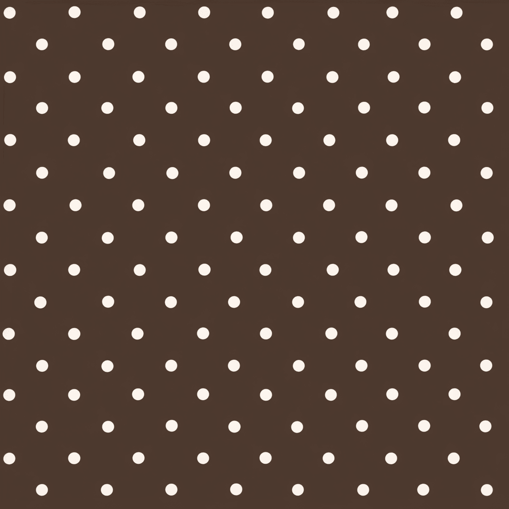 1024x1024 Cocoa Dots Wallpaper Traditional / 8 x 10 Sample