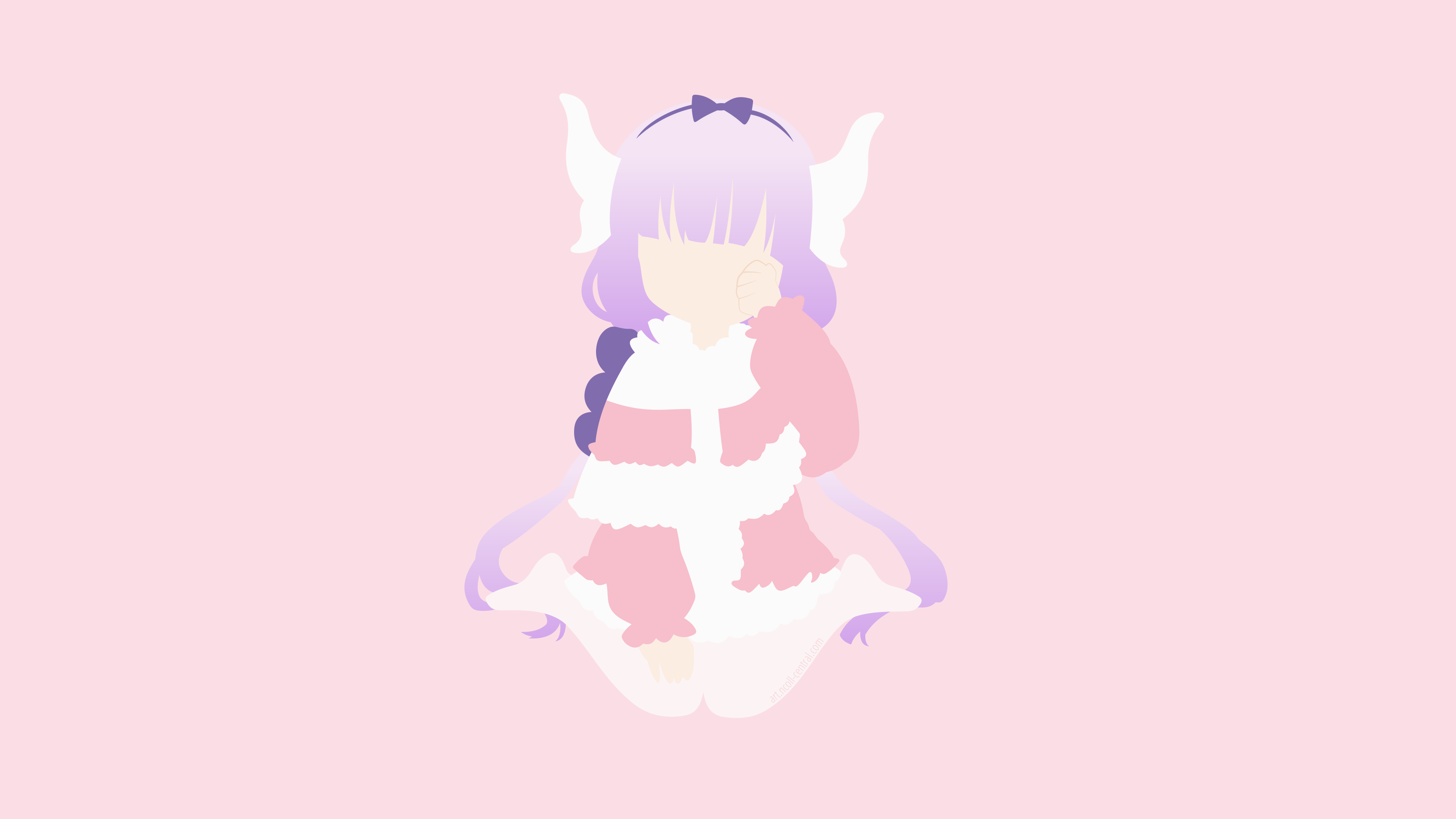 3840x2160 Miss Kobayashi's Dragon Maid Kamui Minimalist Wallpaper