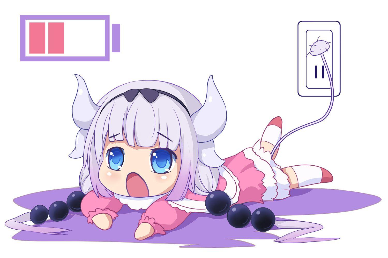 1500x1000 Aqua Eyes Duoladameng Headband Horns Kanna Kamui Kobayashi San Chi No Maid Dragon Loli Long Hair Purple Hair Tail Thighhighs. Konachan.com.com Anime Wallpaper