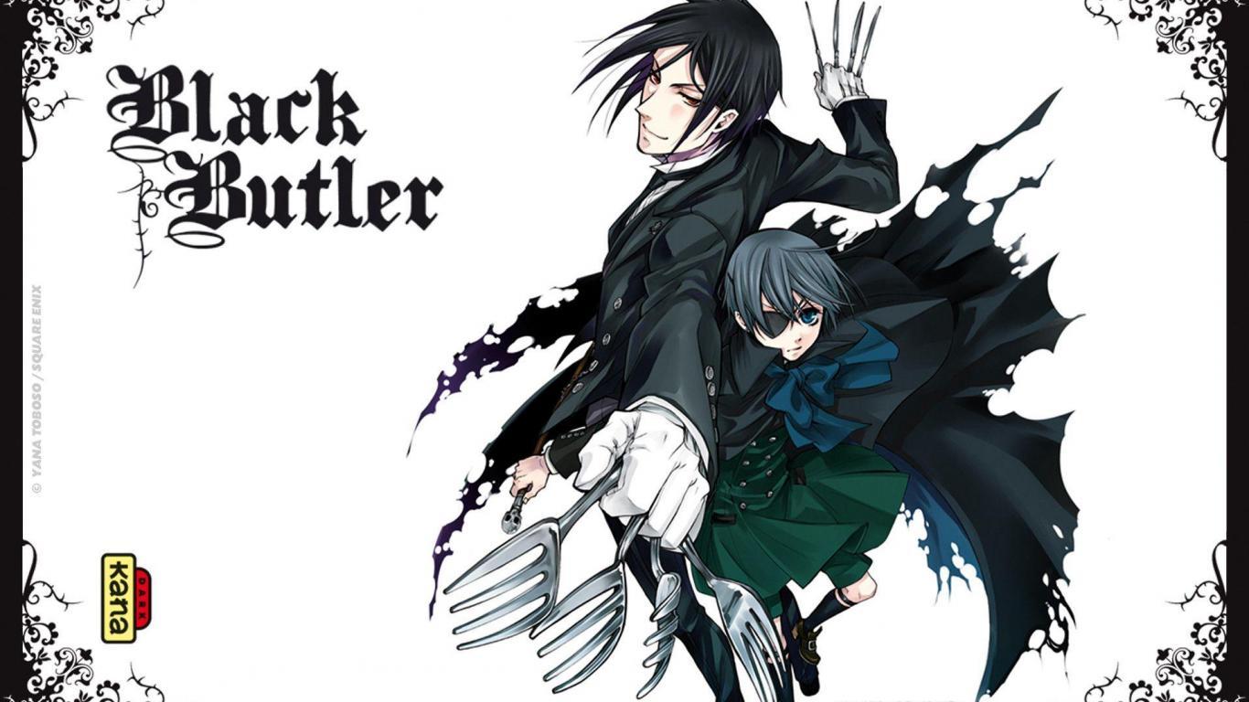 1366x768 Cool Black Butler HD Wallpaper Kecbio