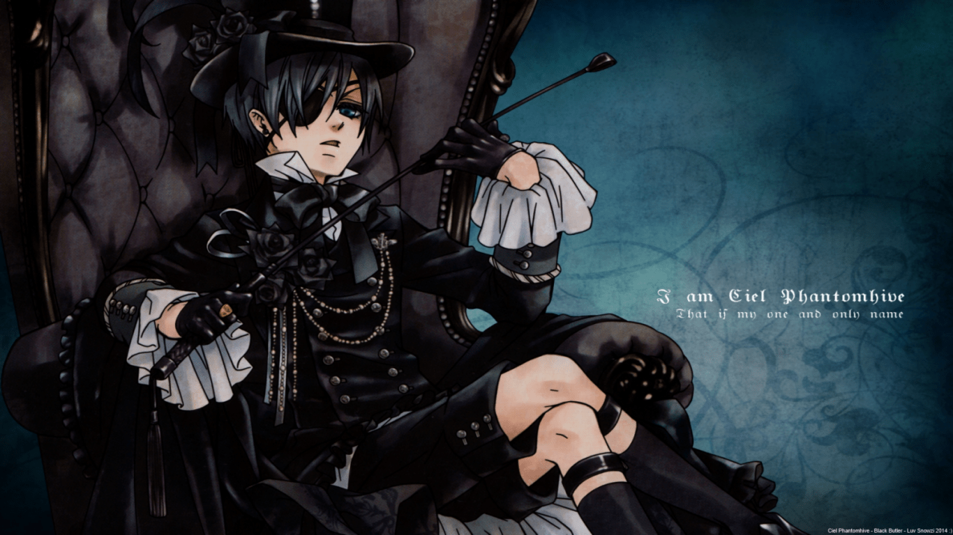 1366x768 Black Butler Wallpaper Desktop Kecbio