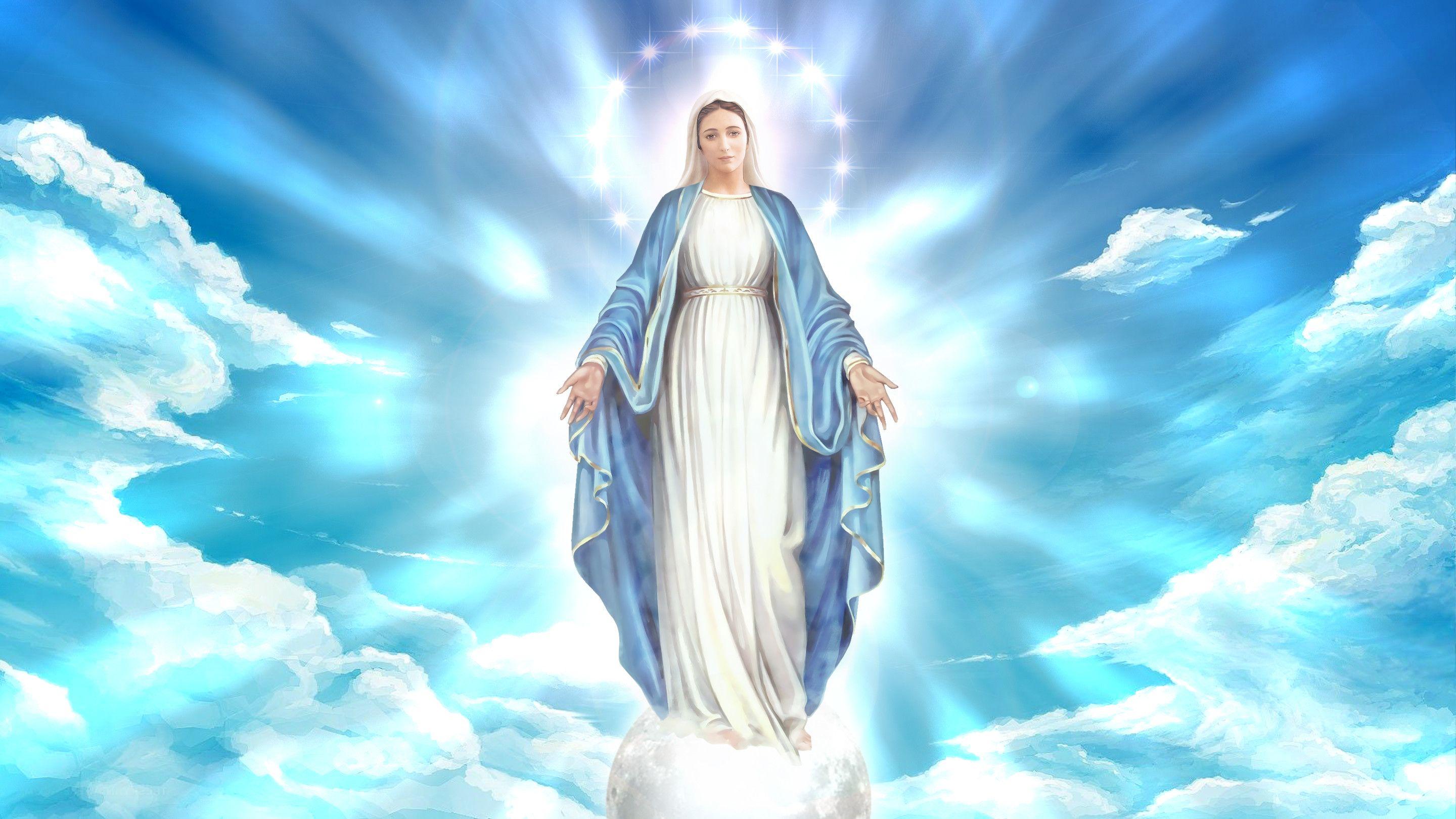 2880x1620 Blessed Virgin Mary Wallpaperafari Data Of Revelation 12 HD Wallpaper