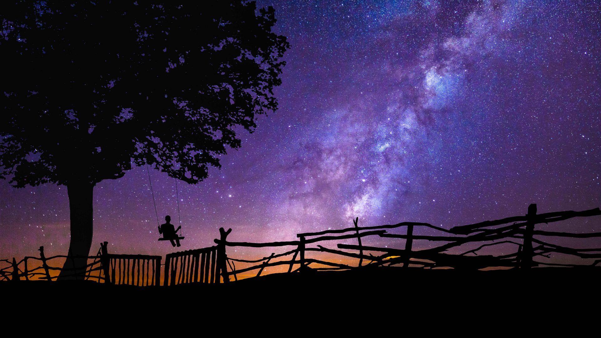 Galaxy Tree Wallpapers Top Free Galaxy Tree Backgrounds WallpaperAccess