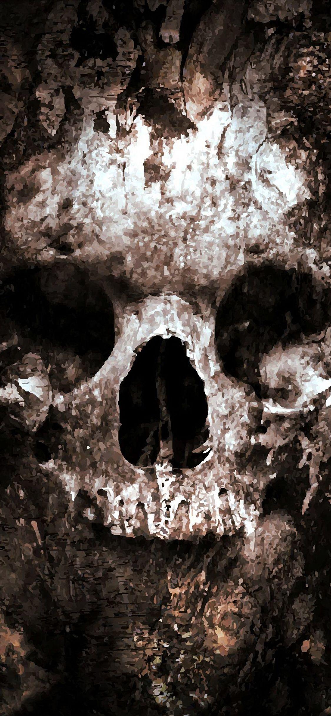 1125x2436 iPhone X wallpaper. skull face ark paint. iPhone background image, iPhone 7 wallpaper, iPhone wallpaper