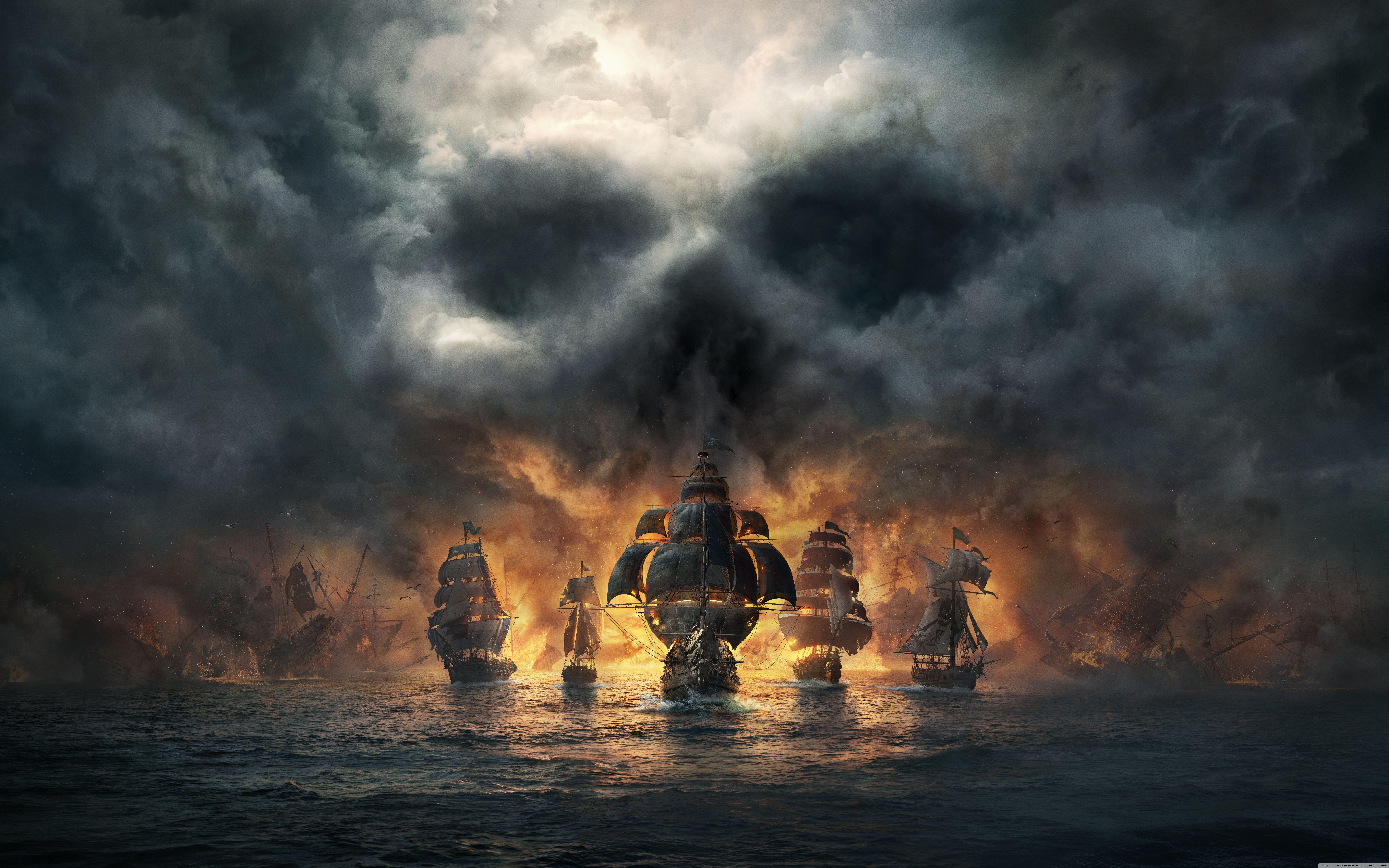 7680x4800 Skull and Bones 2018 Video Game Ultra HD Desktop Background Wallpaper for & Triple : Tablet