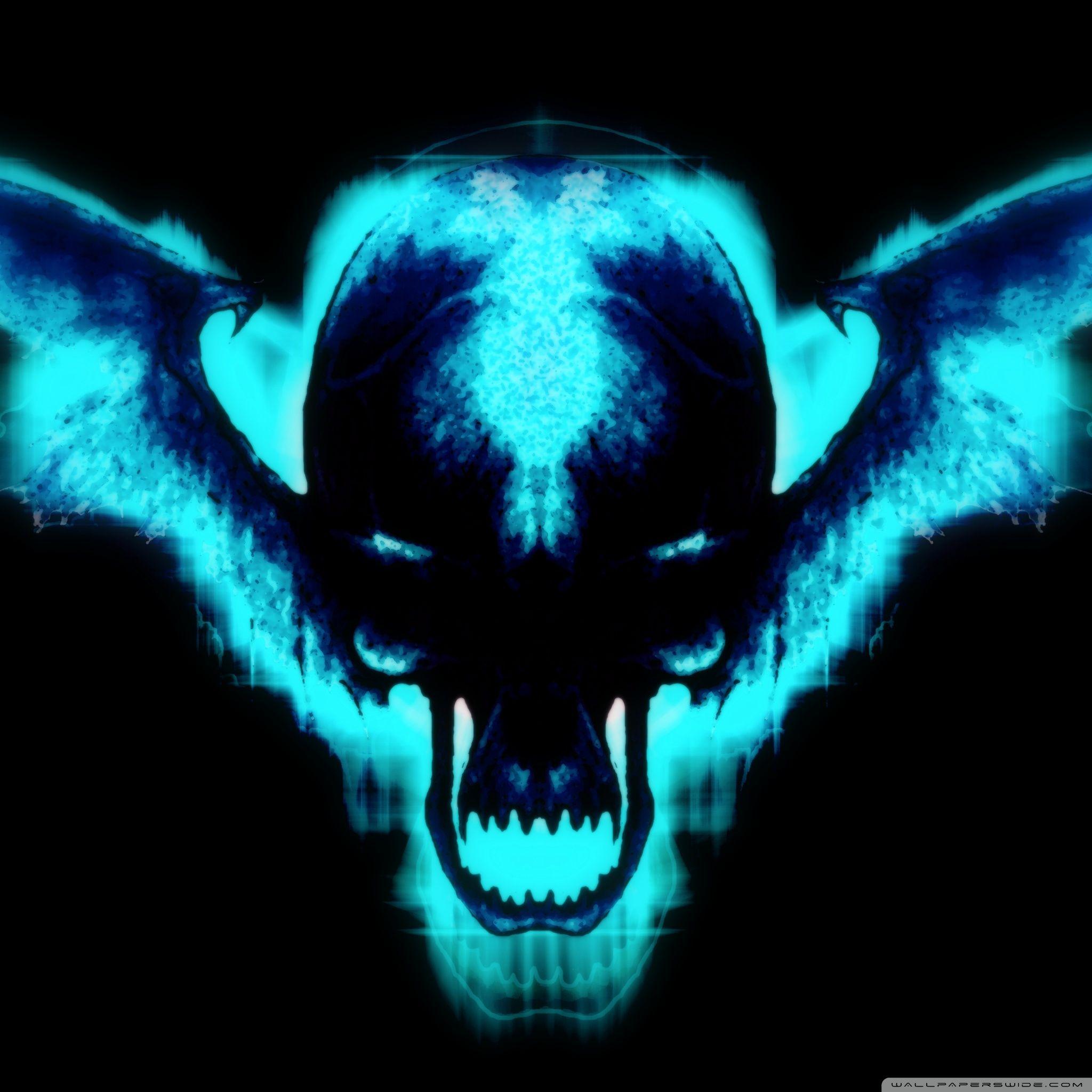 2048x2048 Cyber Skull Ultra HD Desktop Background Wallpaper for 4K UHD TV : Widescreen & UltraWide Desktop & Laptop : Tablet