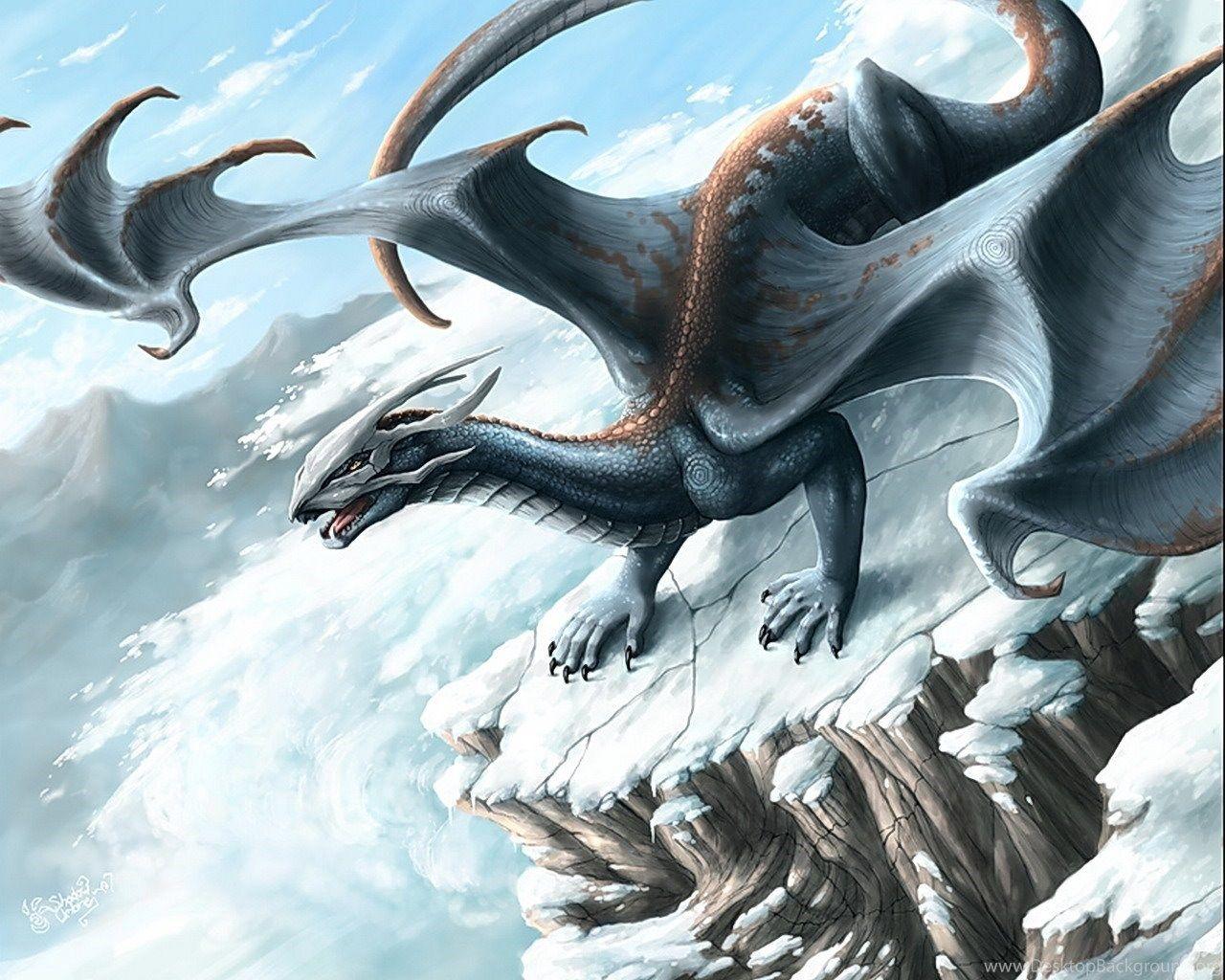 1280x1024 Snow Skull Dragon Wallpaper From Dragons Wallpaper Desktop Background
