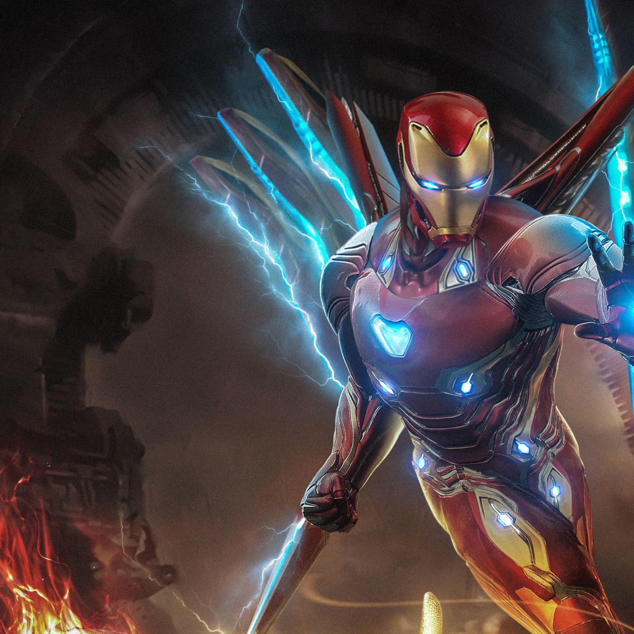 2048x2048 Iron Man Endgame iPad Air HD 4k Wallpaper, Image, Background, Photo and Picture