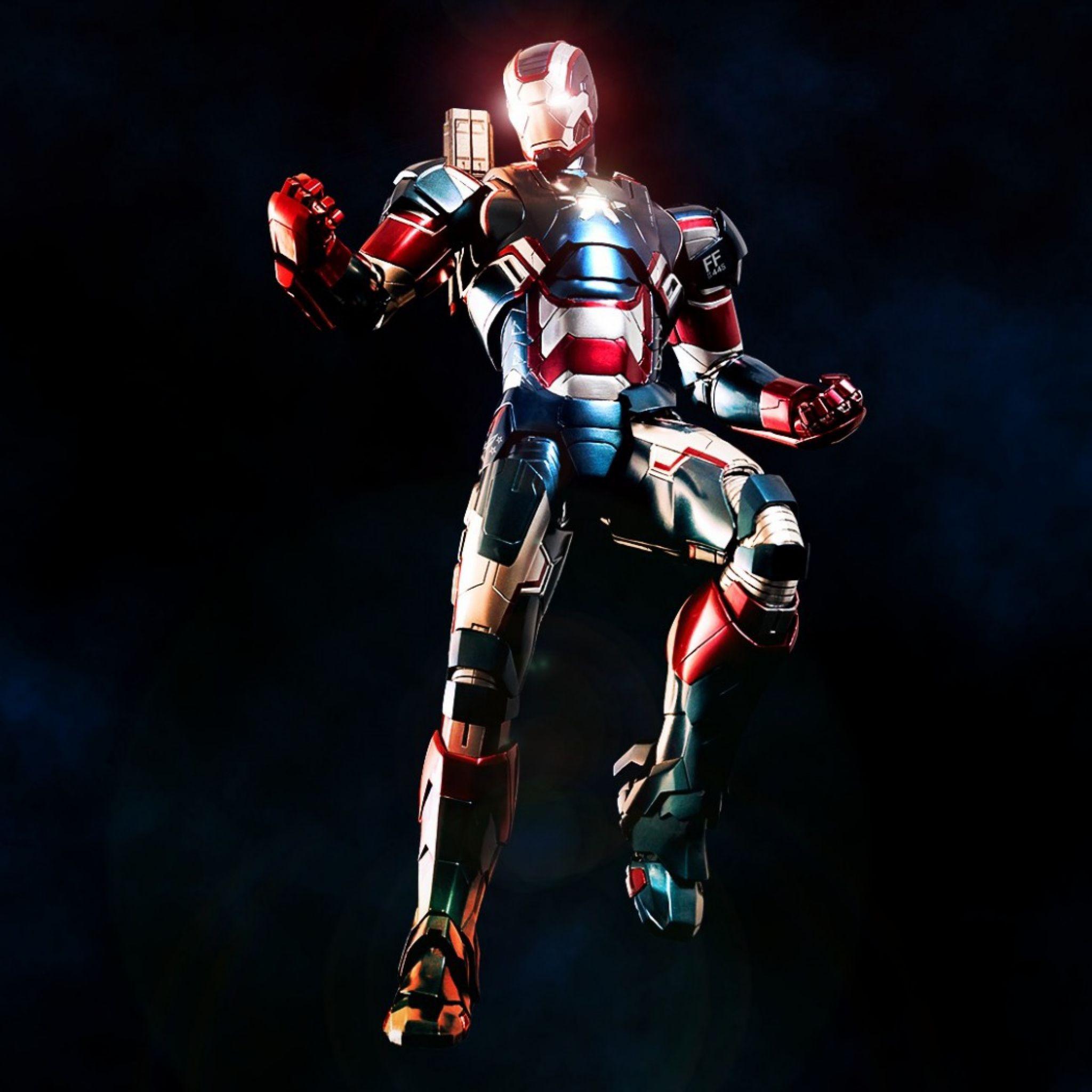 2048x2048 New iPad Air, iPad mini Retina Iron man Wallpaper HD