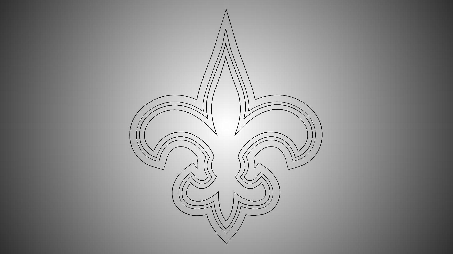 1920x1080 NFL New Orleans Saints Logo Grey Aluminium 1920x1080 HD NFL / New Orleans Saints