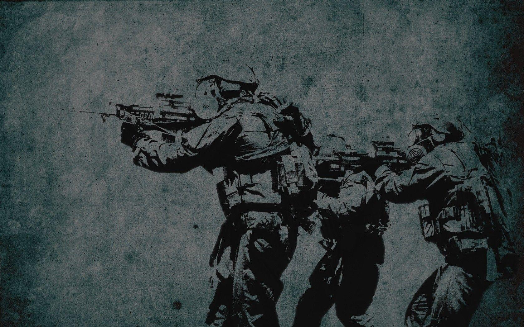 1680x1050 #military, #grunge, #soldier, #artwork wallpaper. Mocah.org HD Wallpaper