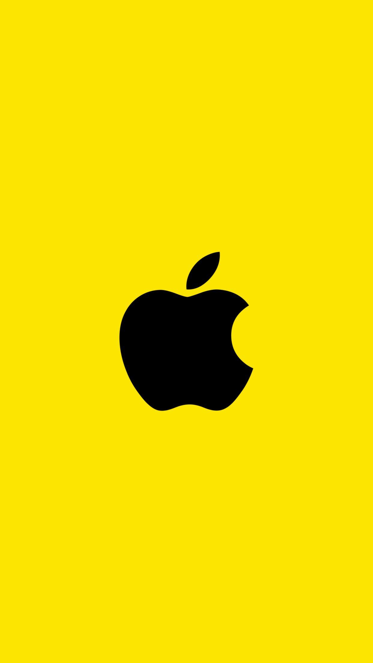 Yellow Apple iPhone Wallpapers - Top Free Yellow Apple iPhone Backgrounds -  WallpaperAccess