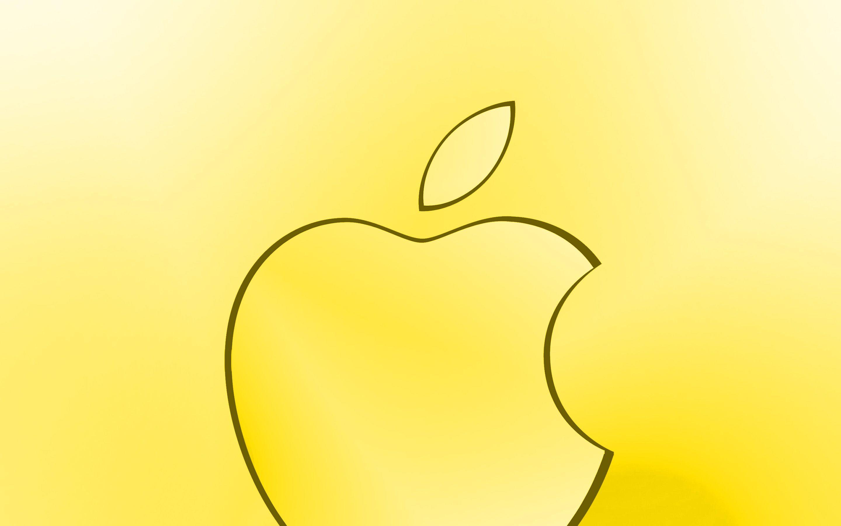 Yellow Apple Logo Wallpapers Top Free Yellow Apple Logo Backgrounds