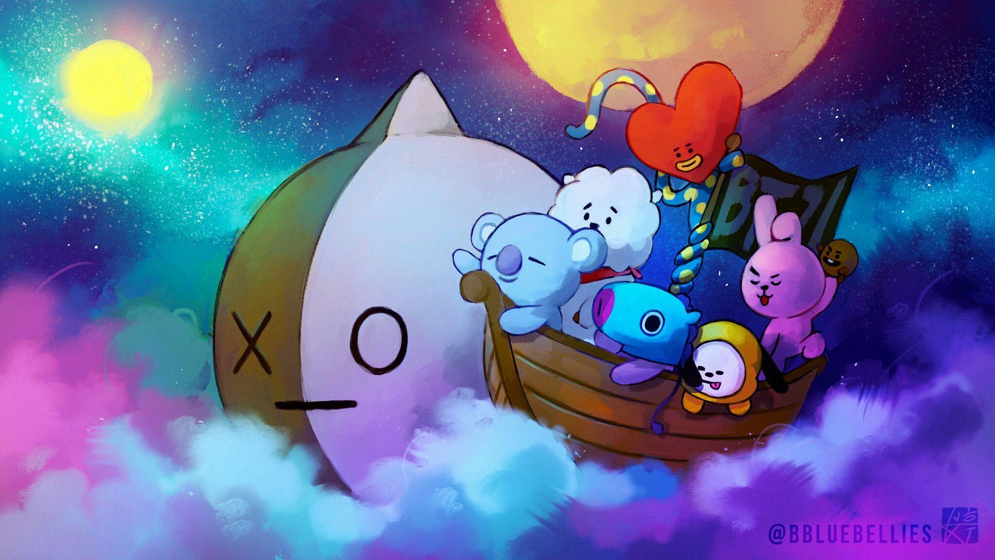 Koya BT21 Laptop Wallpapers - Top Free Koya BT21 Laptop Backgrounds ...