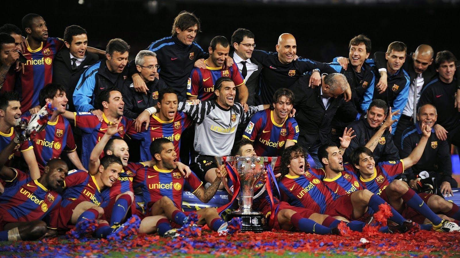 1600x900 Barcelona Players Wallpaper