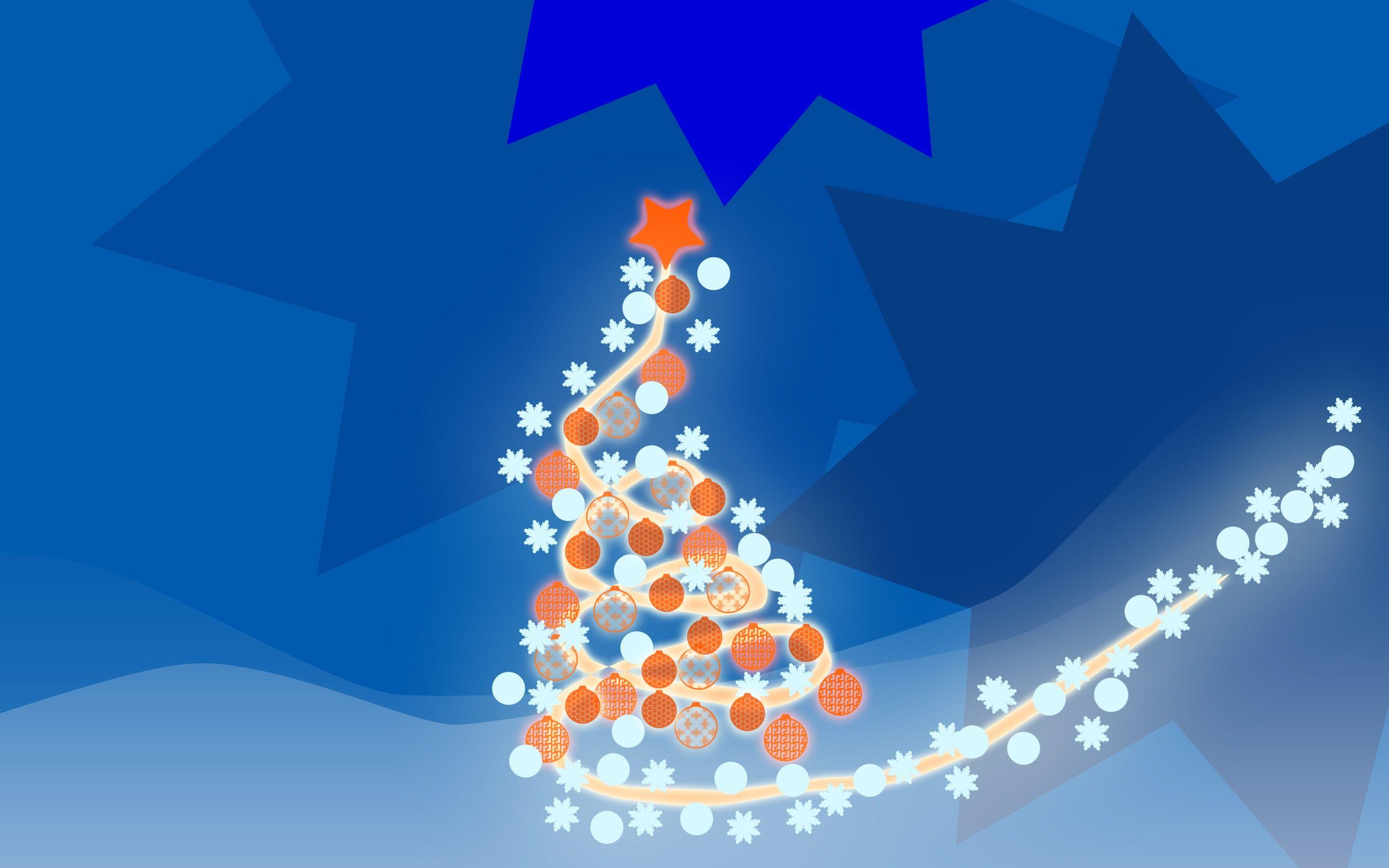 2880x1800 Holidays: Christmas Tree Snow Merry Winter Wallpaper Background Free