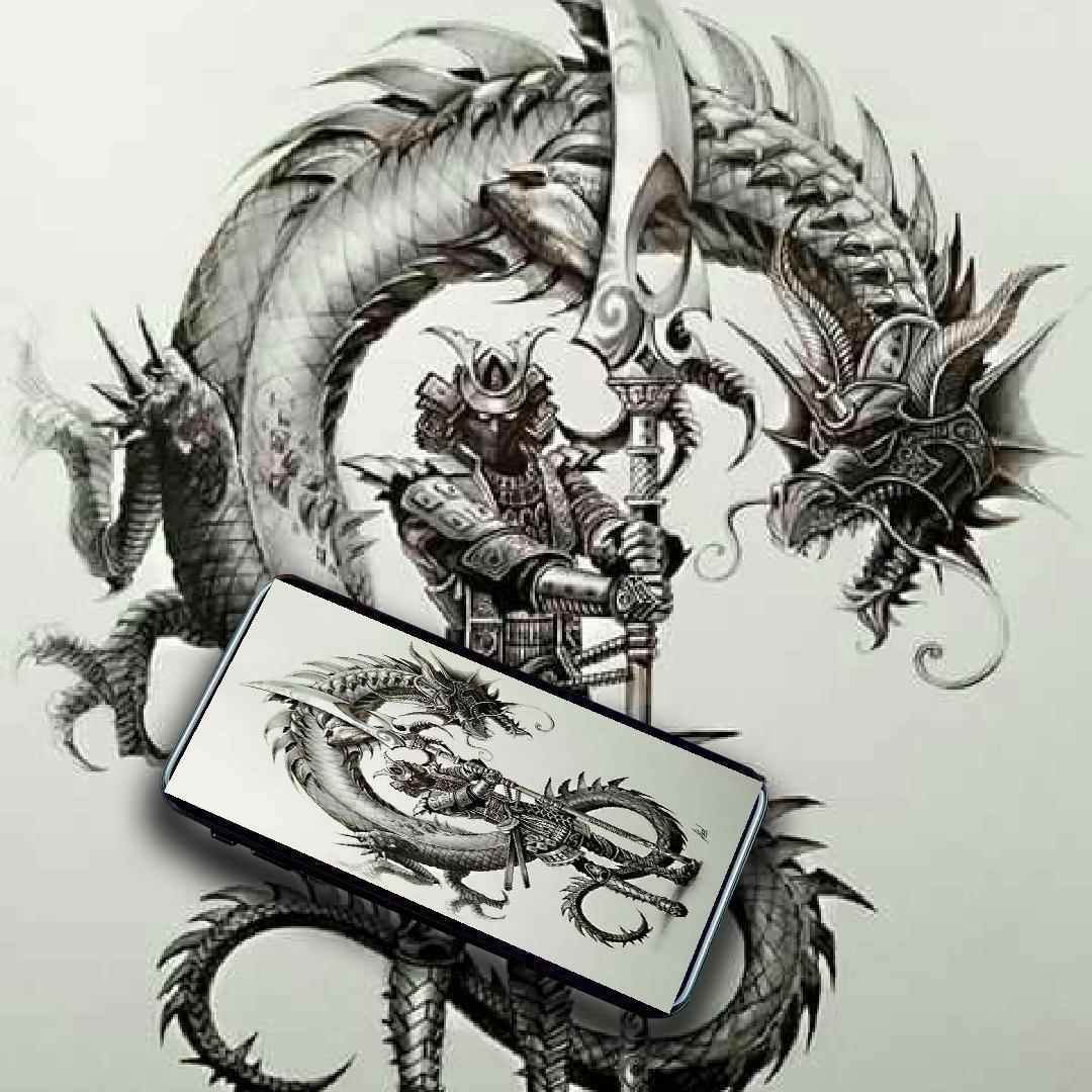 1080x1080 Japan Dragon Wallpaper