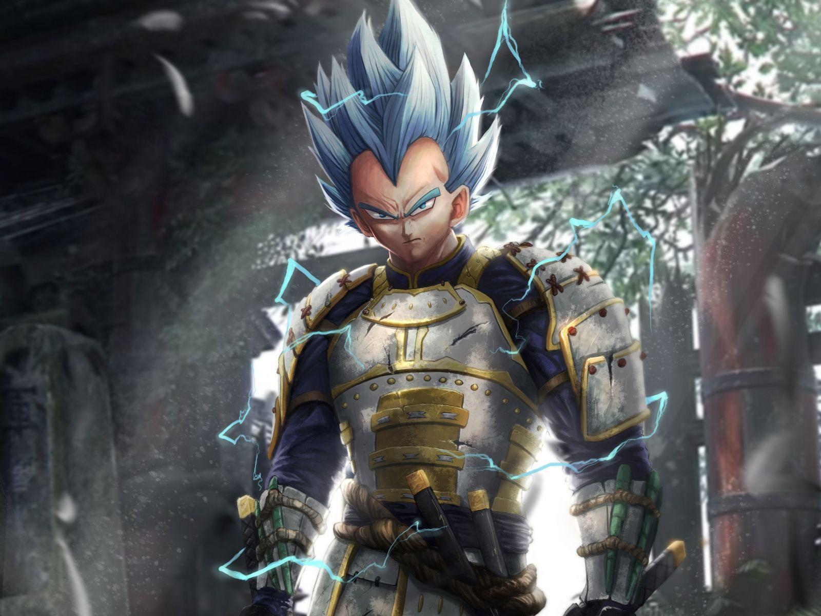 1600x1200 Download Vegeta, Dragon Ball, samurai, art wallpaper, 1600x Standard 4: Fullscreen