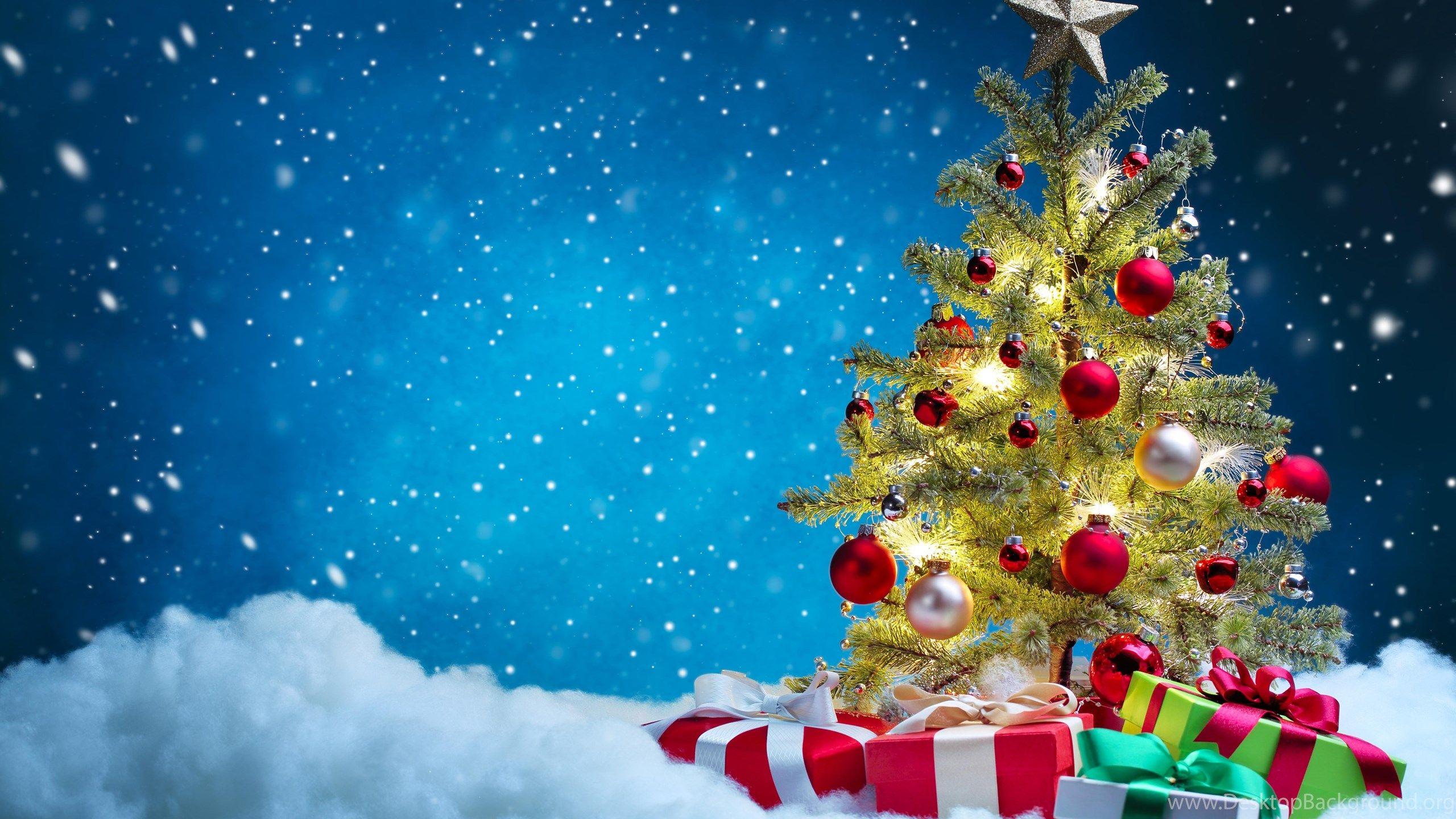 2560x1440 Holidays Christmas Gifts Christmas Tree Snow >> HD Wallpaper, Get. Desktop Background