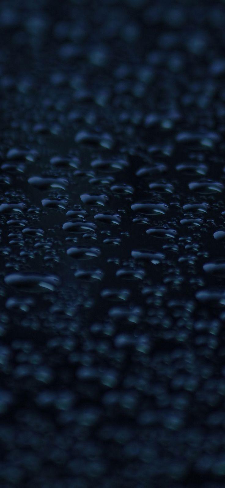 736x1593 iPhone X wallpaper : rain drop blue dark pattern background via iPhoneXpapers.com Wallpaper f. Wallpaper Magazine Your daily source of best wallpaper around the world