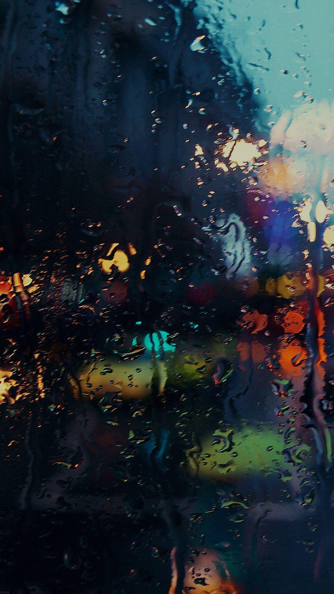 1080x1920 Raining Back Car Window Gloomy Dark Street iPhone 6 Wallpaper Download. iPhone Wallpaper, iPad wallpaper. iPhone 5s wallpaper, Dark street, iPhone 6 wallpaper
